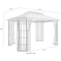KONIFERA Pavillon »Borkum«, (Set), BxT: 300x360 cm