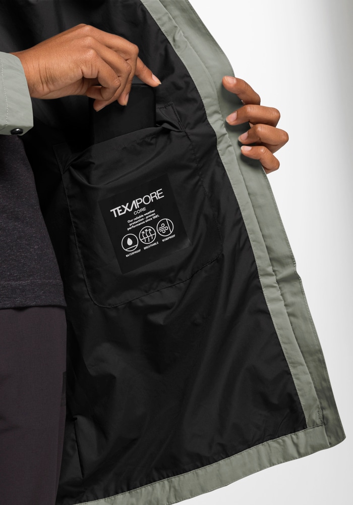 Jack Wolfskin Regenmantel »NORDEN PORT COAT W«