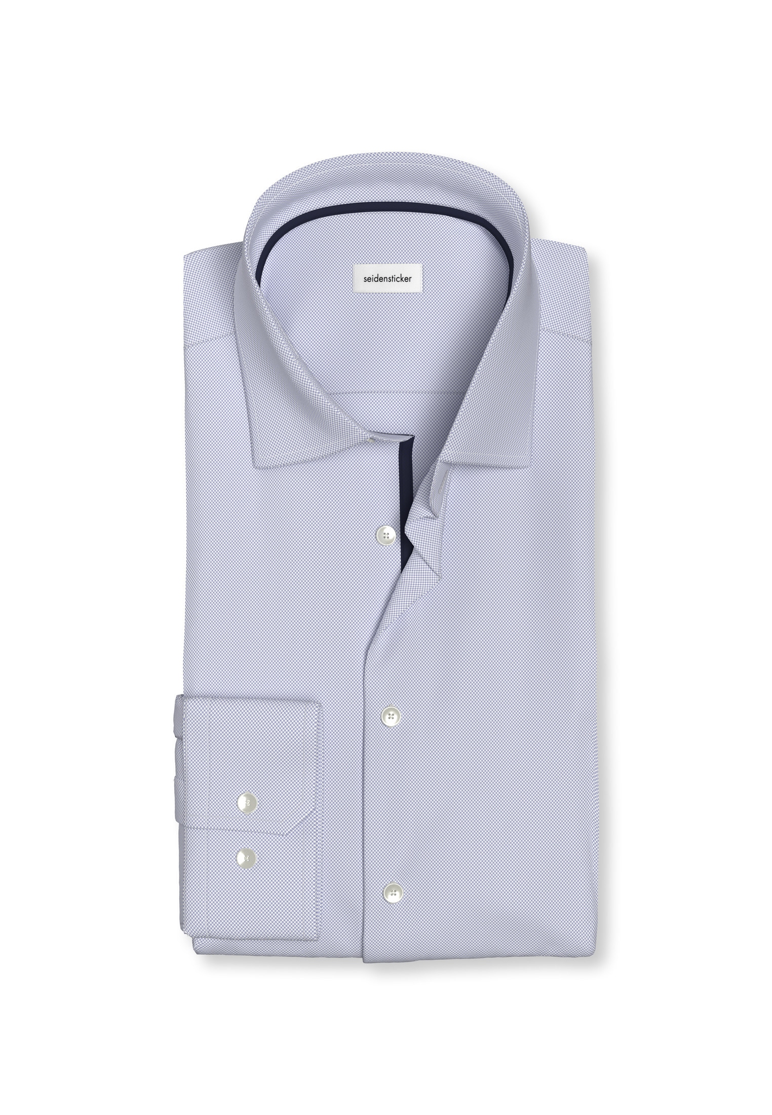 seidensticker Businesshemd »Schwarze Rose« Shaped 1/1 Kentkragen Struktur