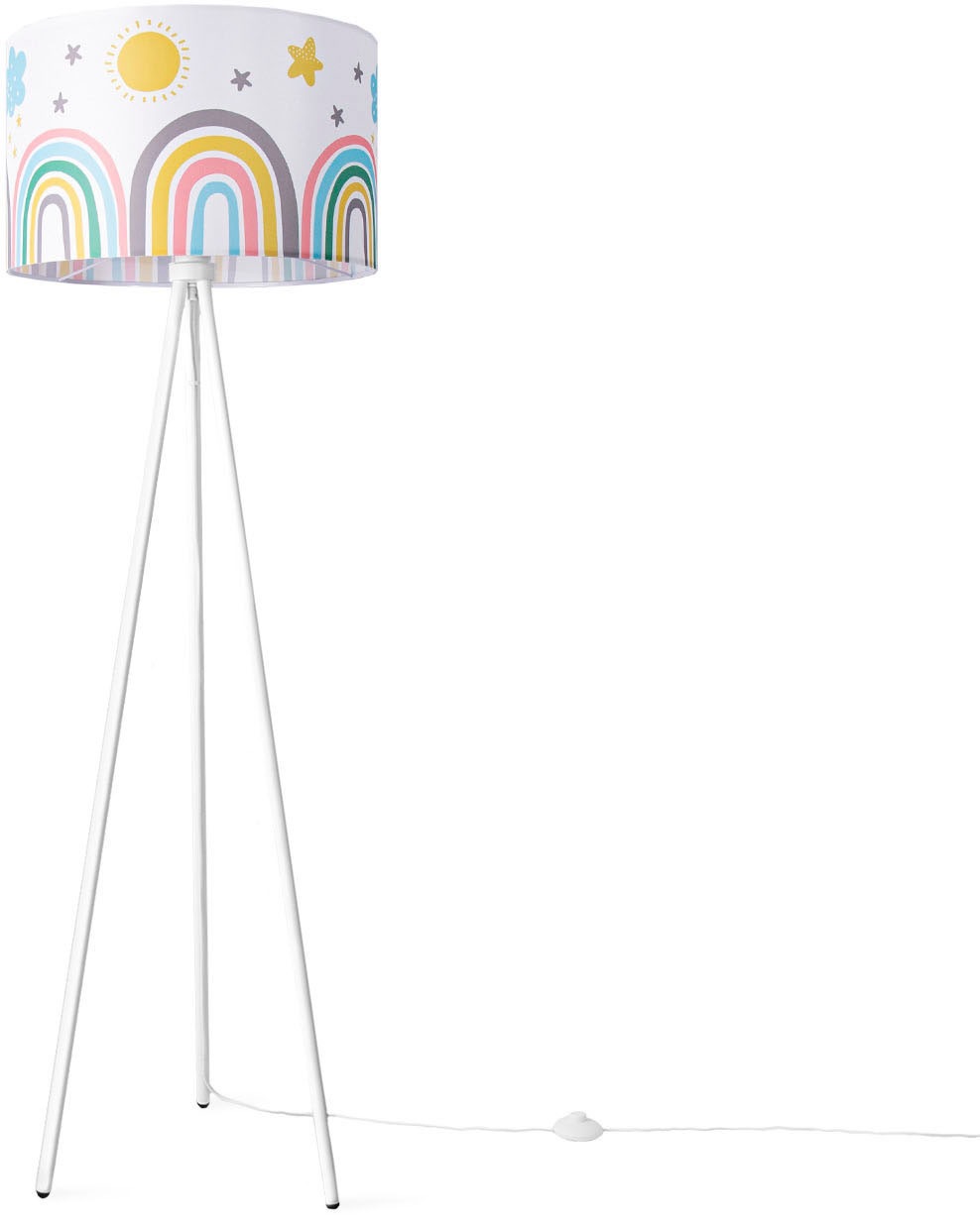 Paco Home Stehlampe »TRINA TWEET 462 RAIN«, Lampe Kinderzimmer Kinderlampe günstig online kaufen