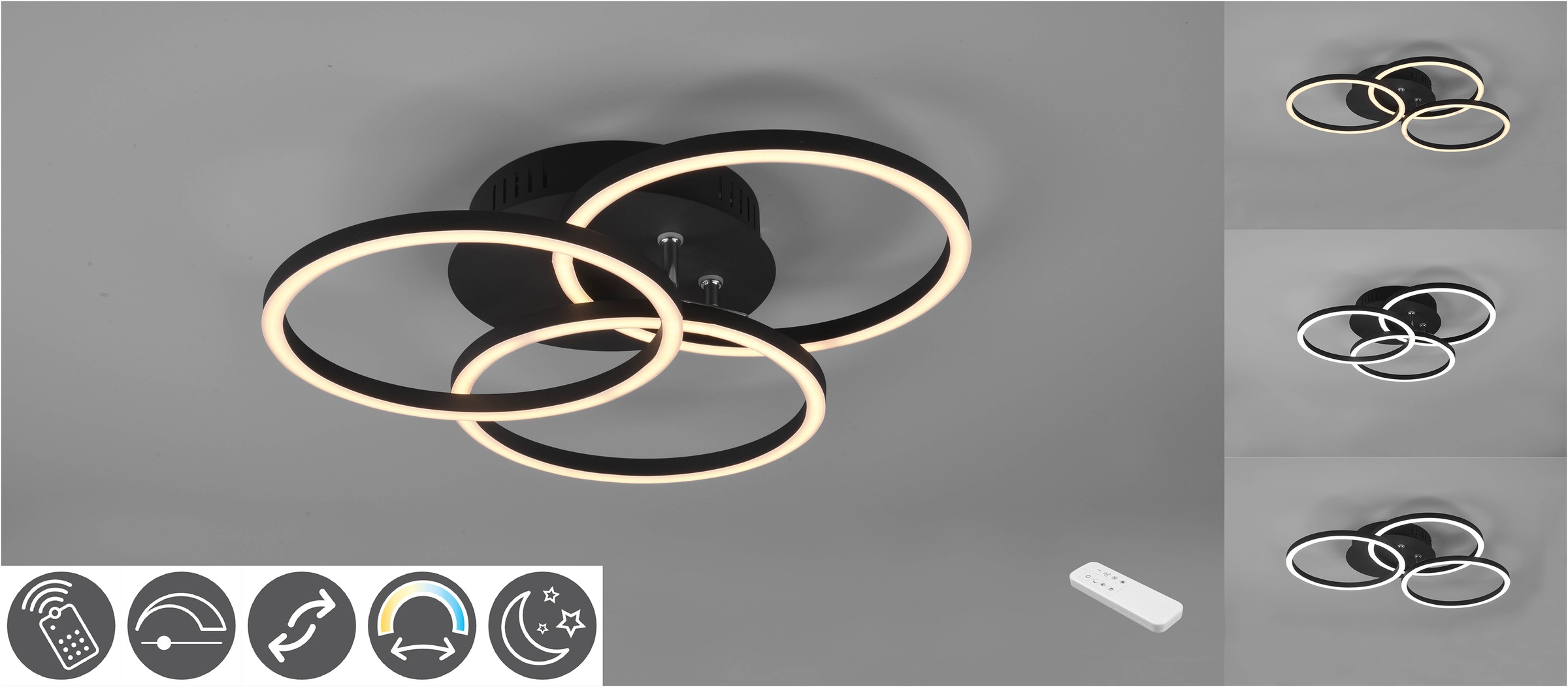 REALITY Leuchten LED Deckenleuchte »Circle«, 1 flammig, Leuchtmittel LED-Bo günstig online kaufen