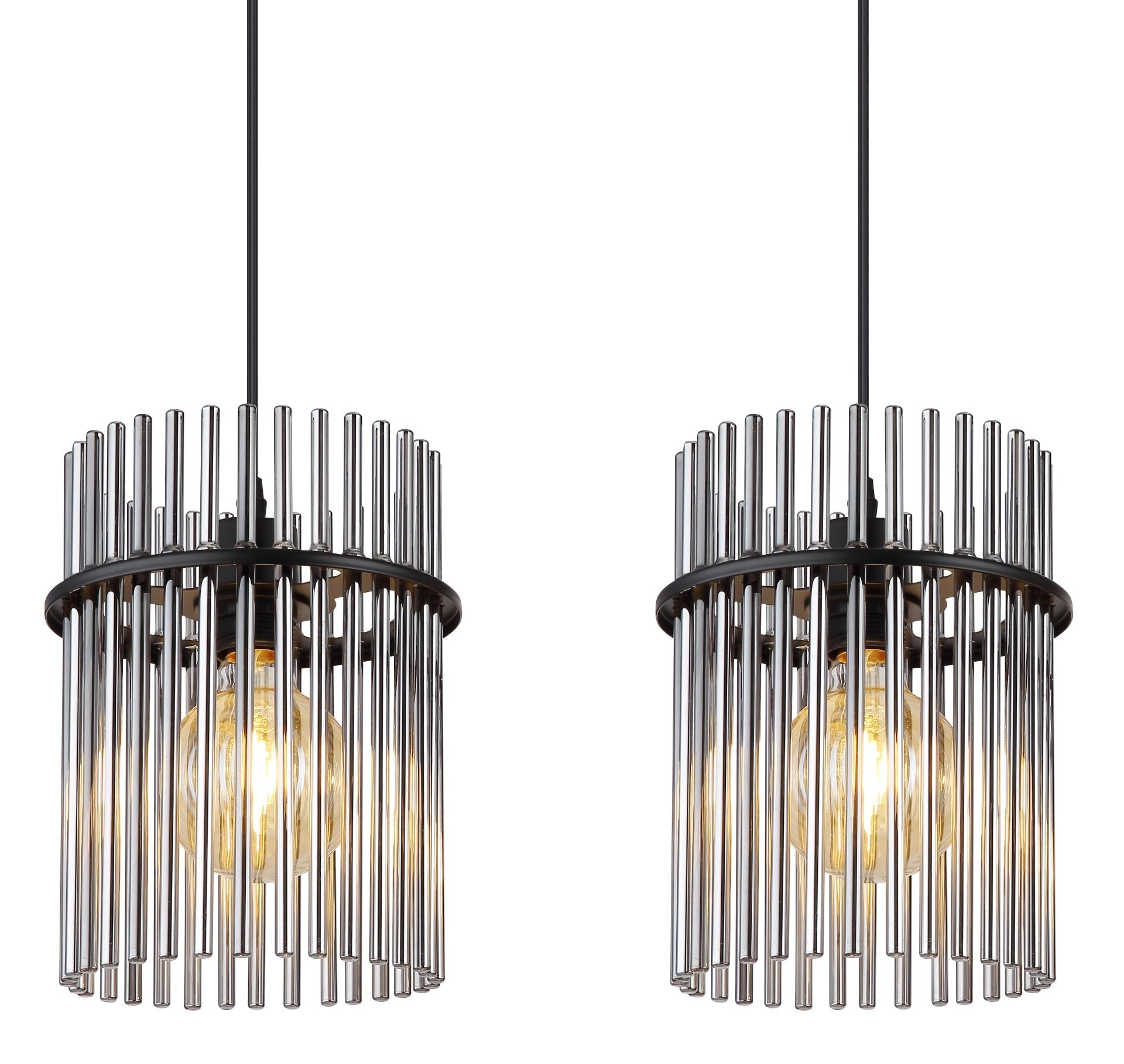 GLOBO LIGHTING Pendelleuchte »GORLEY« E27 1 Stk. Design Glasstäbe, Deckenlampe, Wohnzimmer, Esszimmer, Hängeleuchte