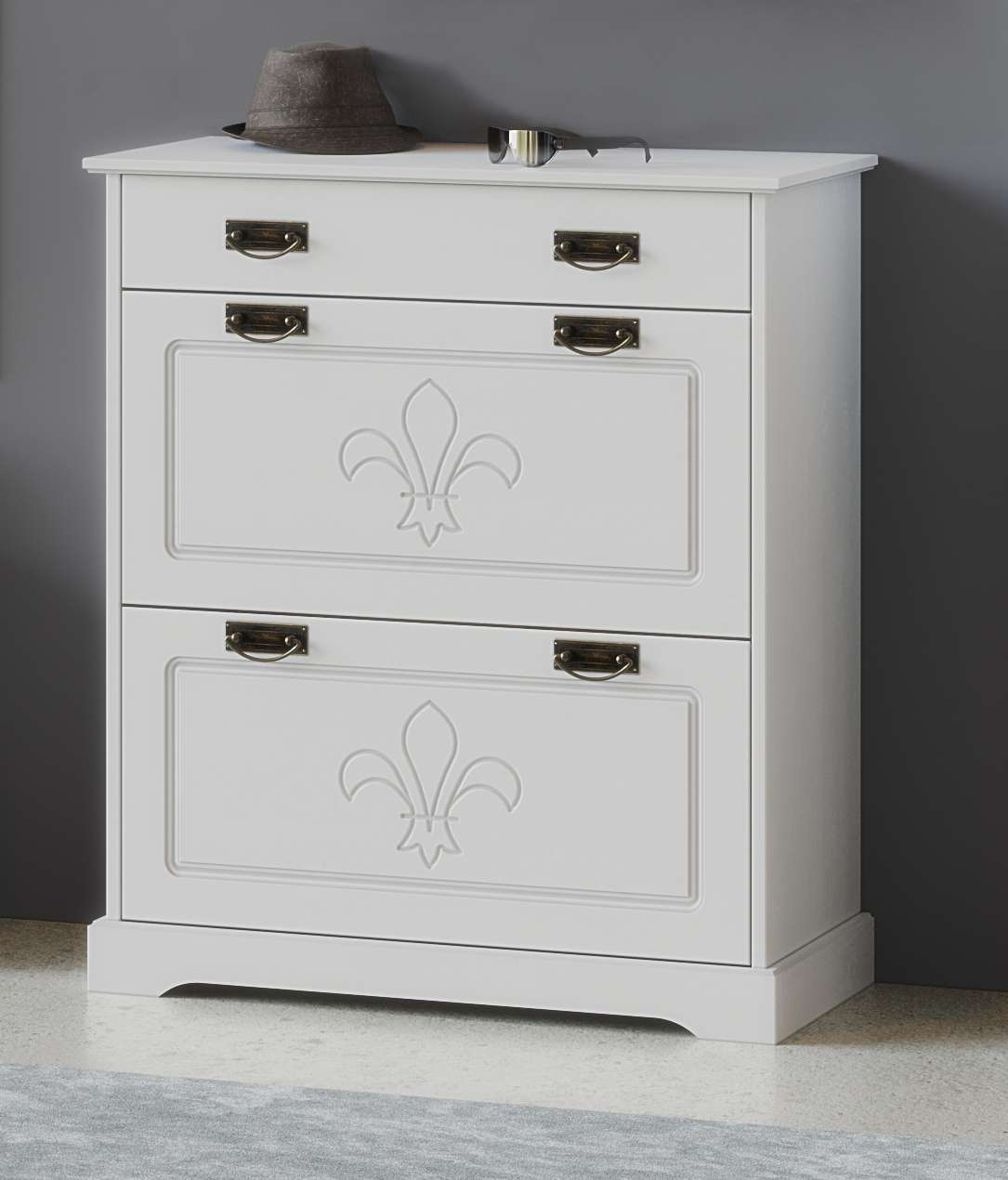 Home affaire Schuhkommode "Lille Schuhkipper, ca. 8 Paar Schuhe, Metallgrif günstig online kaufen