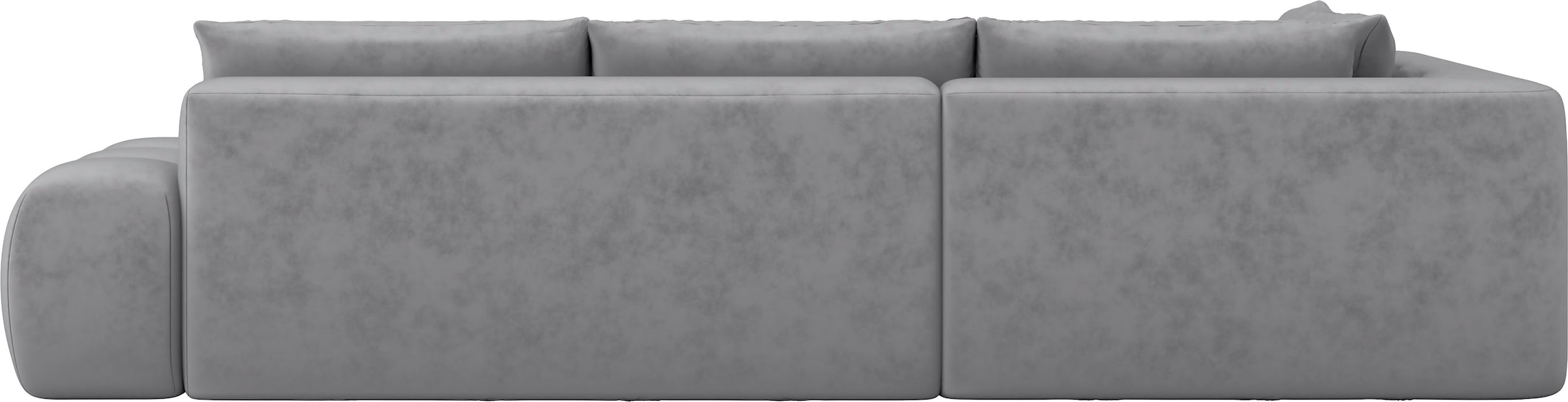 INOSIGN Ecksofa »AZITA Designsofa, elegant und bequem L-Form, Bubble-Optik«, lose Rückenkissen, traumhafte Steppung, Maße B/T/H: 352/210/72 cm