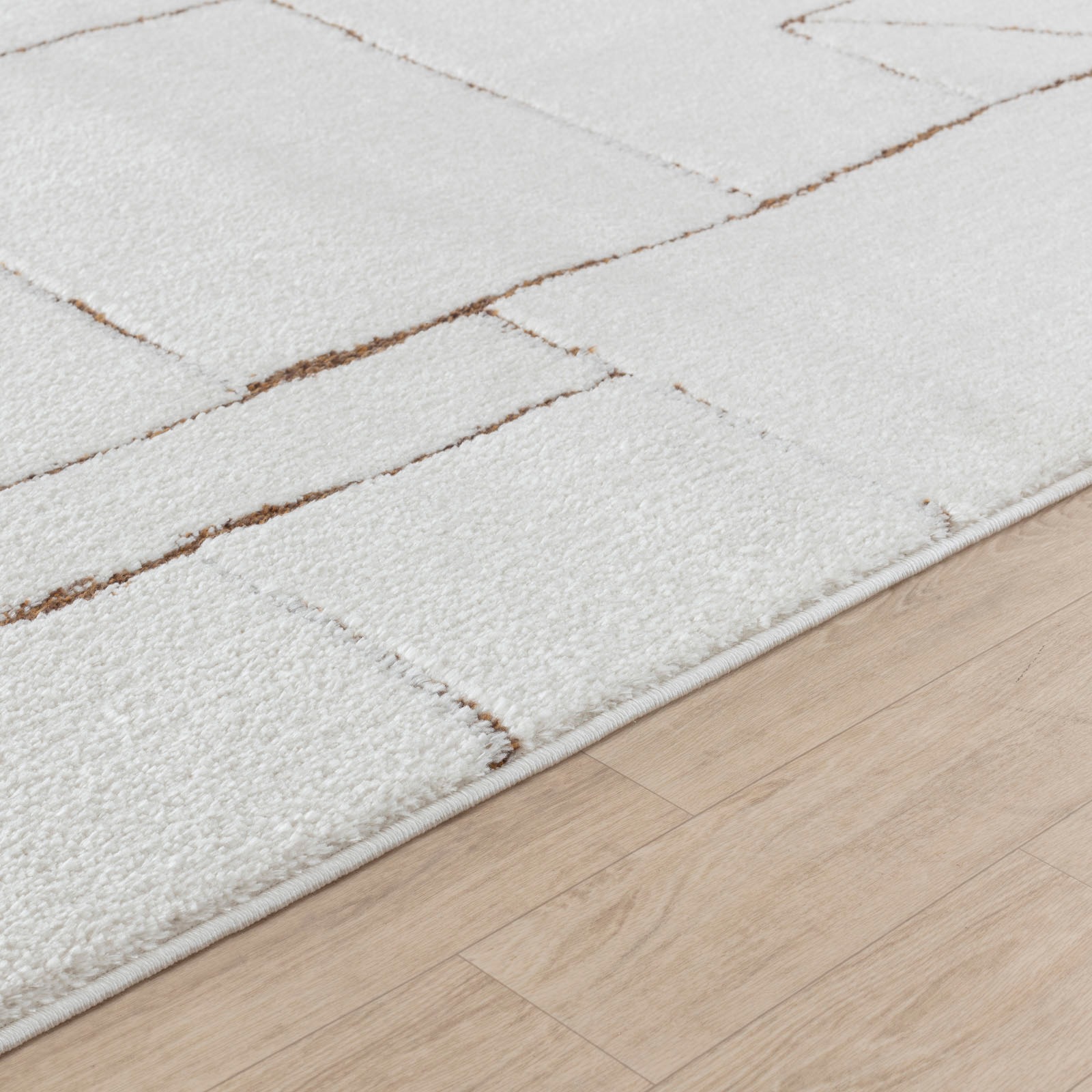 Livabliss Teppich »BUSAN«, rechteckig, 14 mm Höhe, Skandi Design, Modern Boho Kurzflor Wohnzimmerteppich, Schlafzimmer