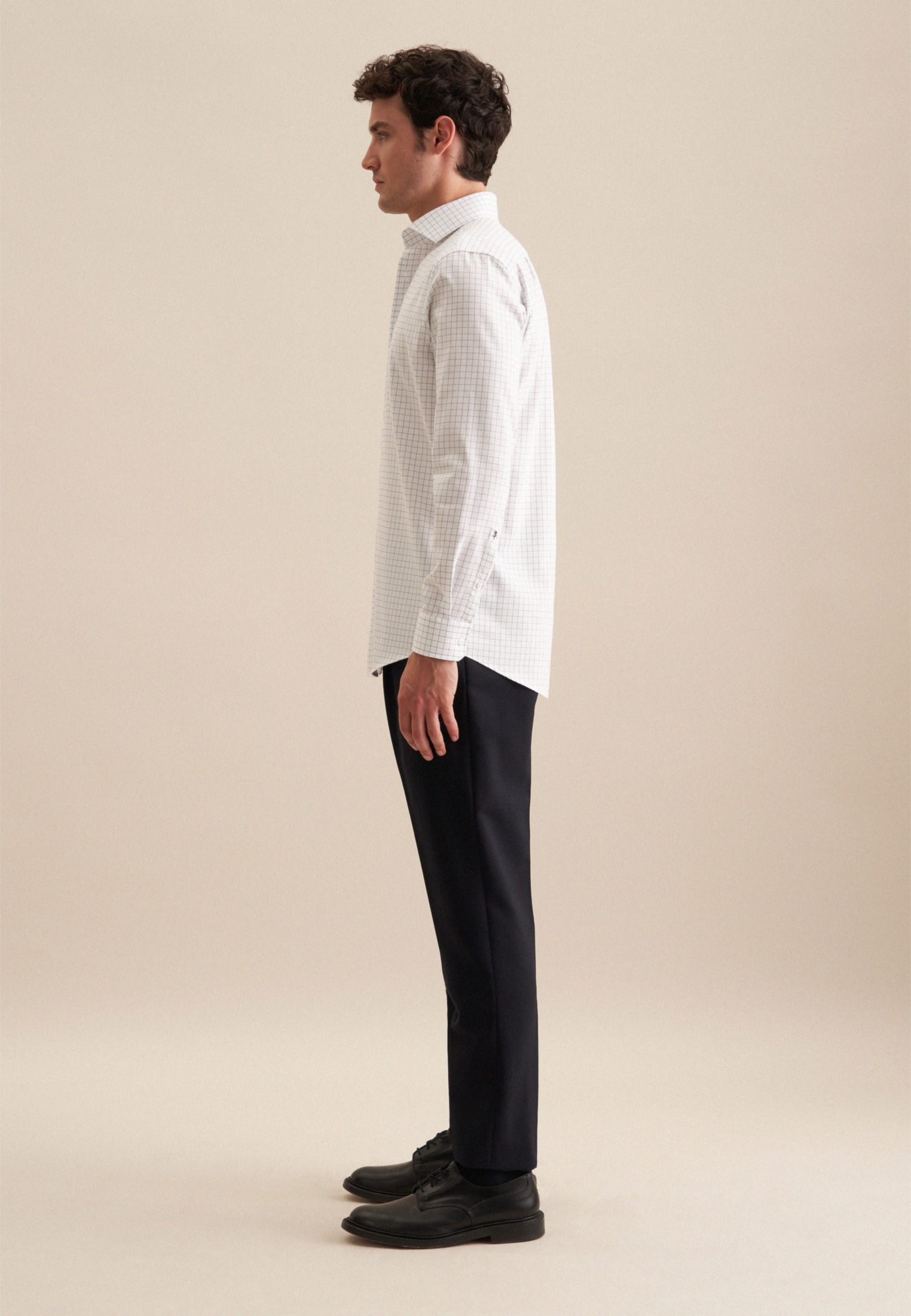 seidensticker Businesshemd »Regular« Regular 1/1 Kentkragen Karo