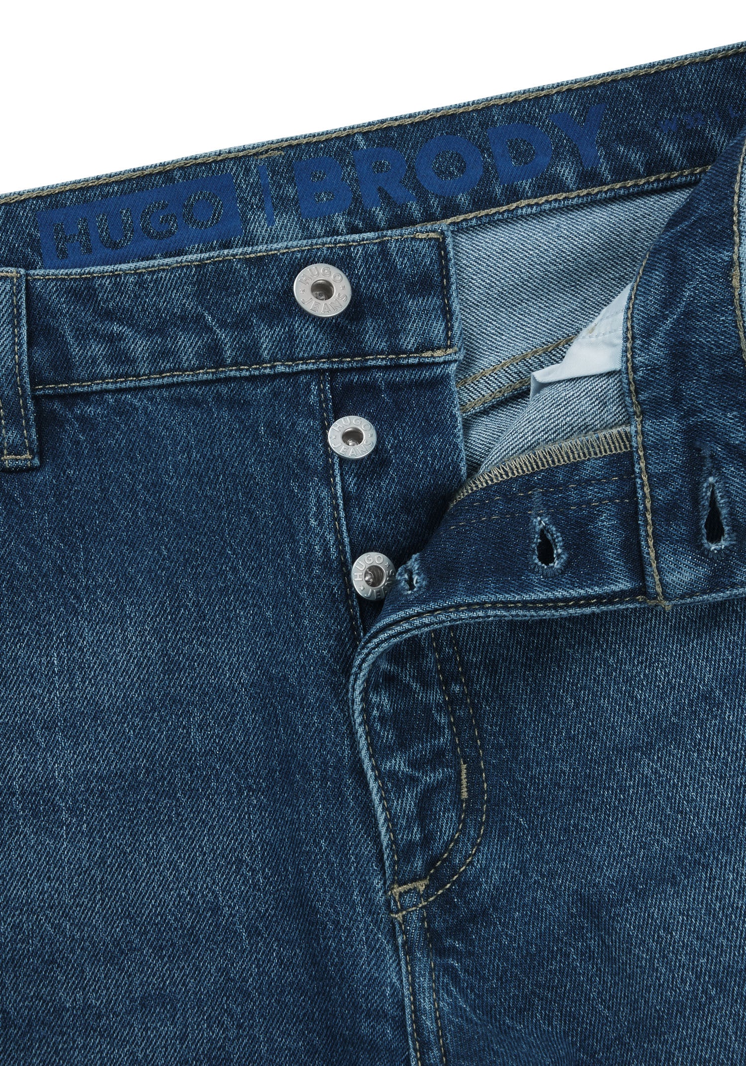 HUGO Blue Tapered-fit-Jeans »Brody«, mit Stone-washed-Finish
