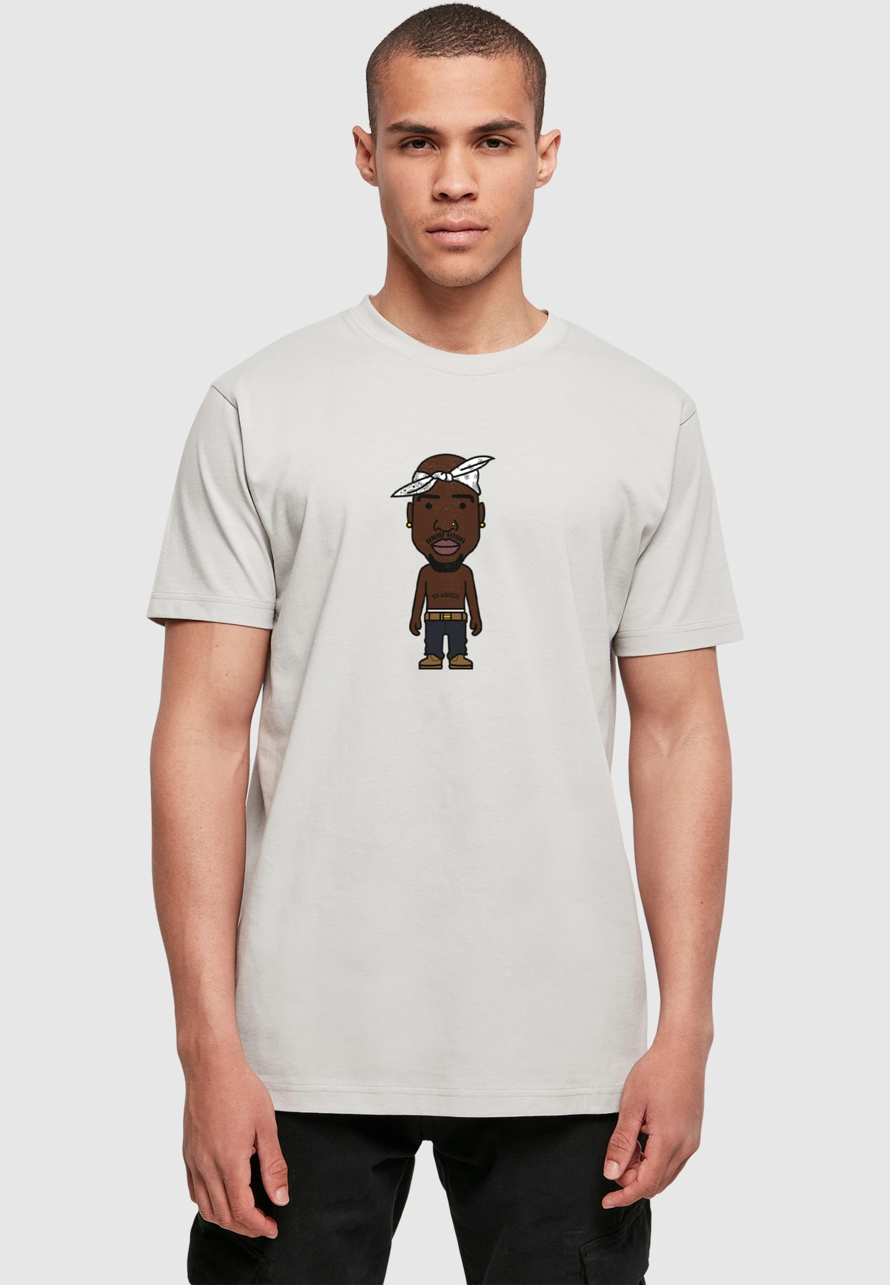 MisterTee Kurzarmshirt »MisterTee Herren LA Sketch Tee« 1 Stk.