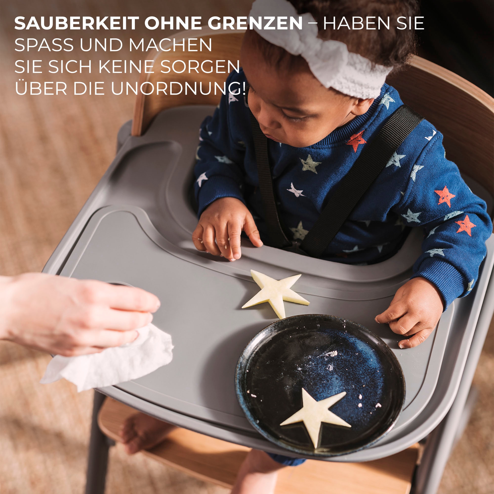 Kinderkraft Kombihochstuhl »LIVY mit CALMEE Wippe« (Set) 2 Stk.mit Wippe