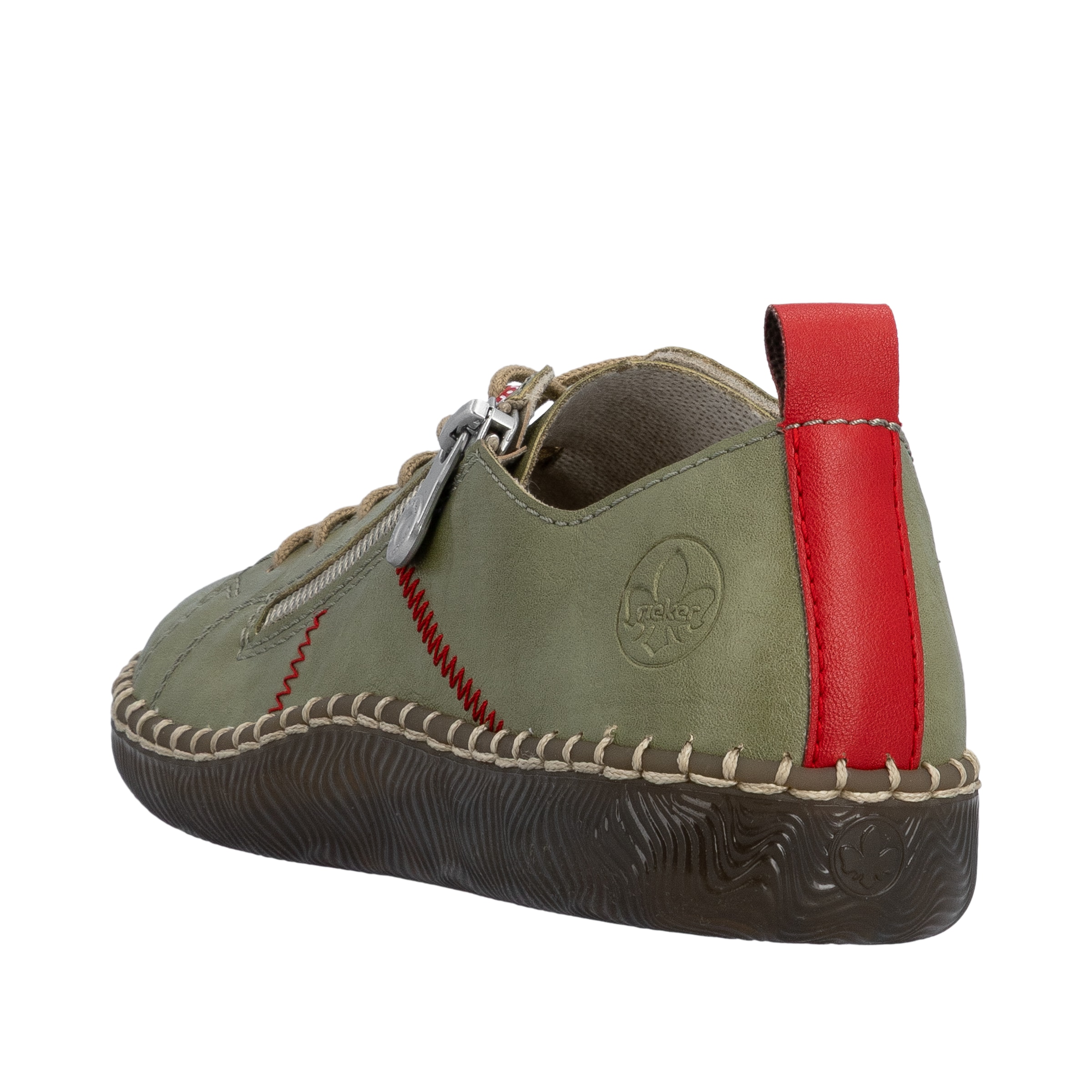 Rieker Sneaker  Casual-Sneaker, Halbschuh, Schnürschuh mit Ziernaht