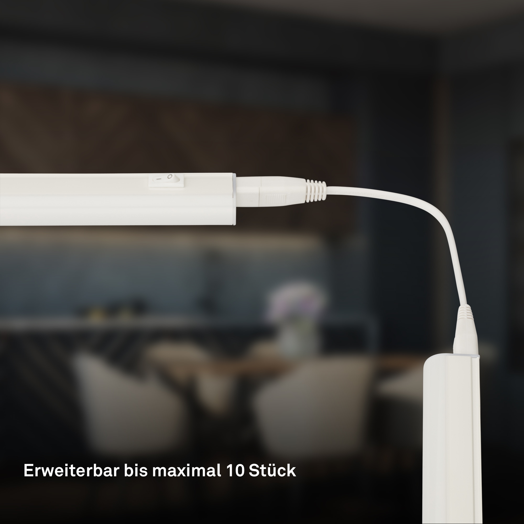 Briloner Leuchten LED Unterbauleuchte »TOOK« LED-Board 1 Stk. Neutralweiß 118,7x2,2x3 cm, Küche, Schrank, Küchenlampe, Werkstatt