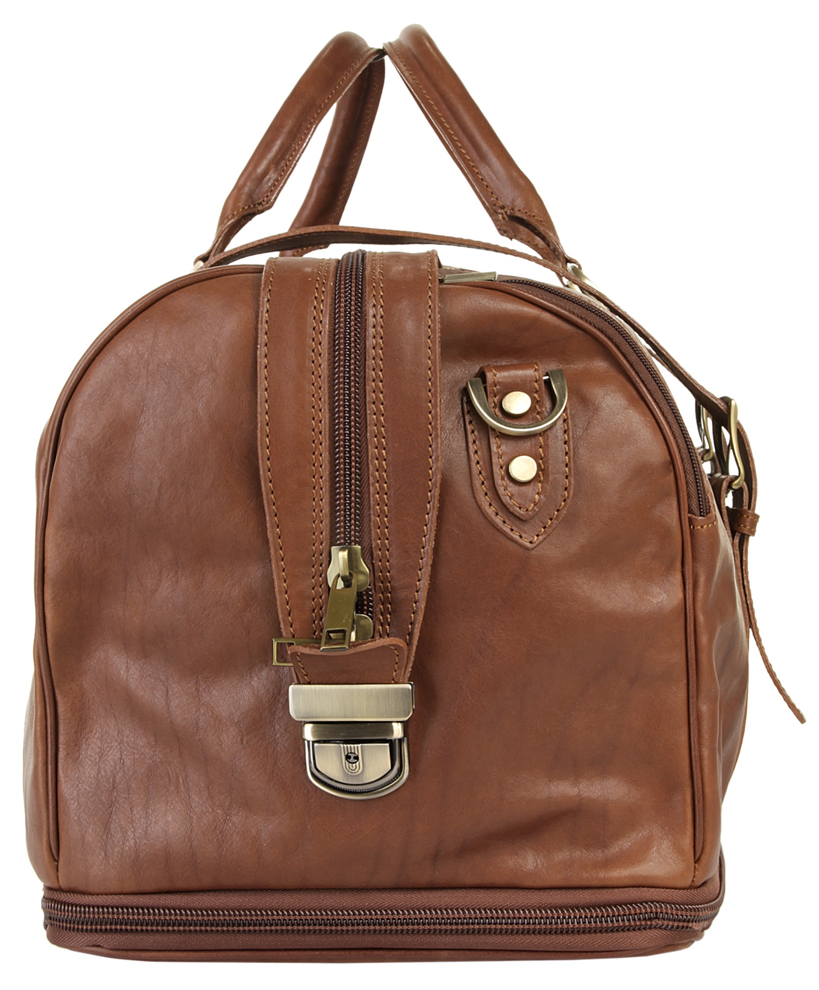 Piké Reisetasche, echt Leder, Made in Italy