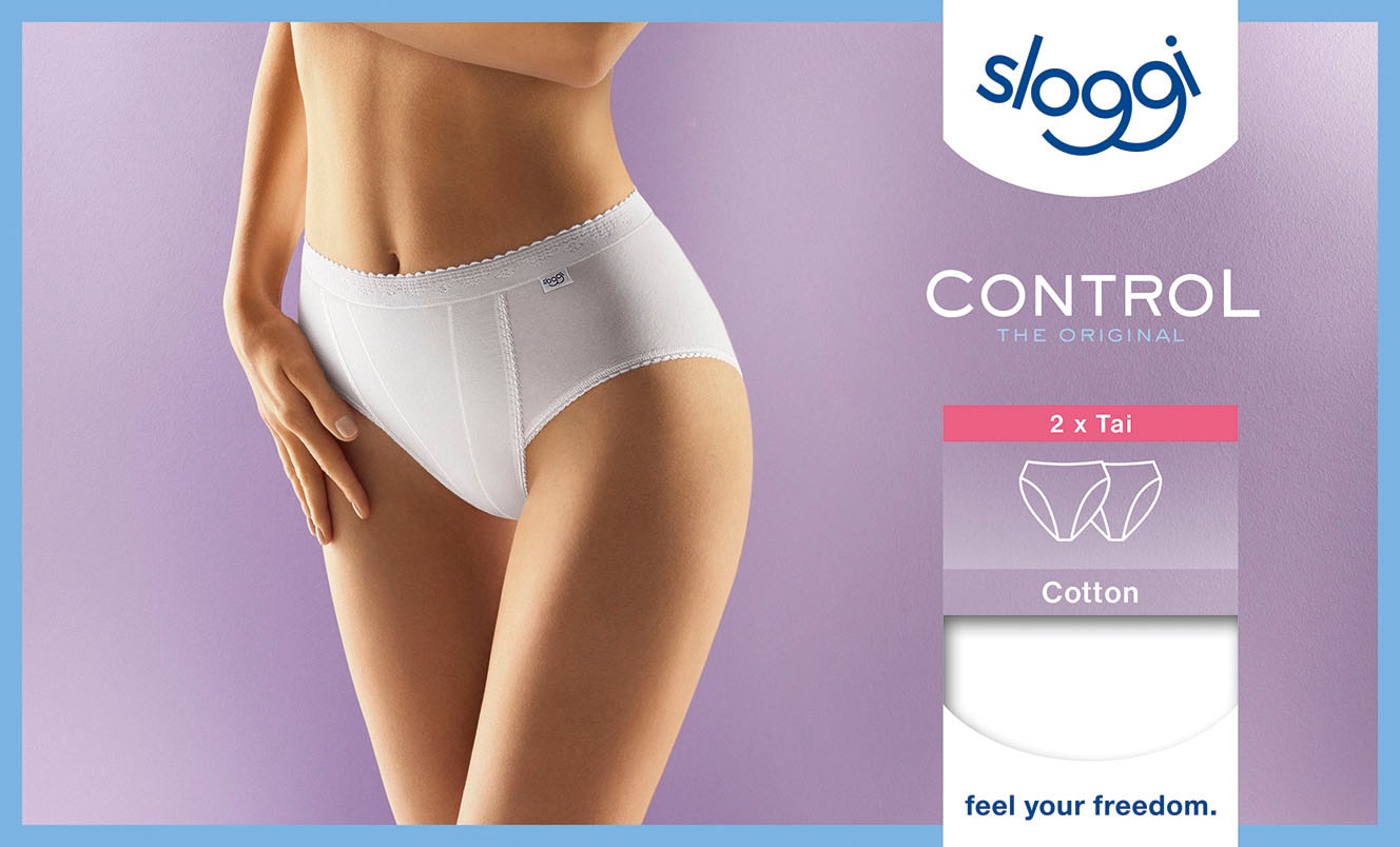 sloggi Shapingslip »Control Tai 2P«, (2er Pack), doppellagige Bauchpartie