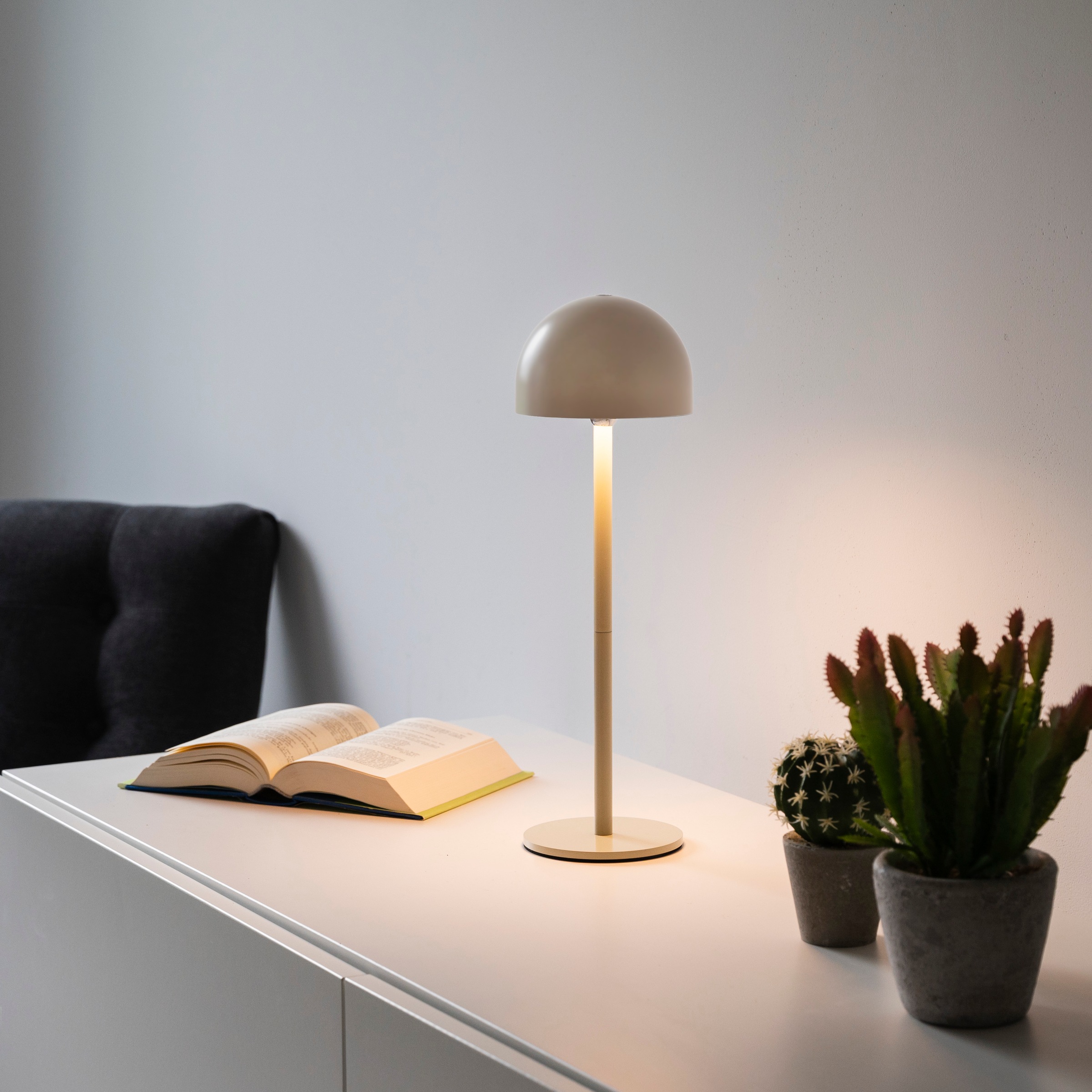 my home Tischleuchte »Akku Tischleuchte Hesper Indoor Outdoor, magnetischer günstig online kaufen