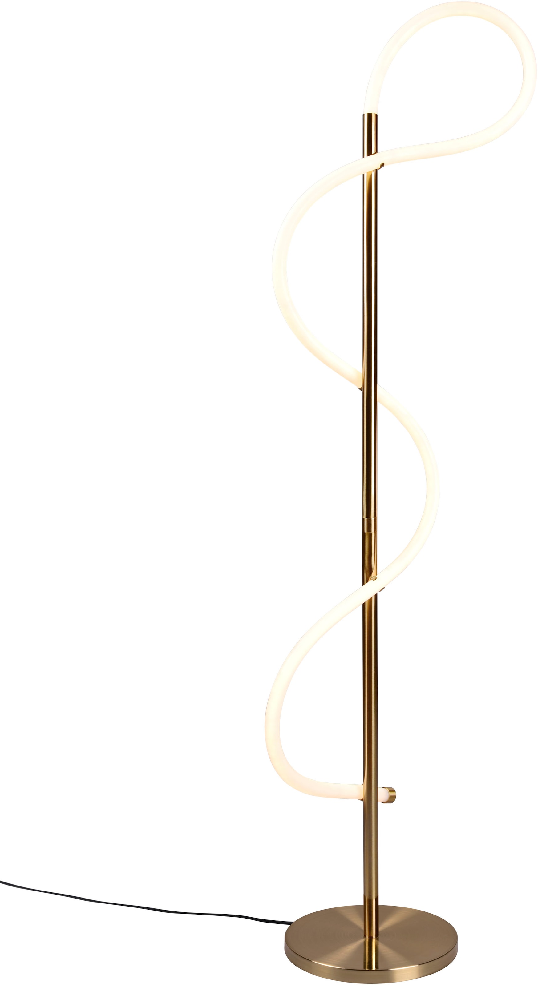 Leonique LED 1 dimmbar online Stehleuchte mit Stehlampe bestellen geschwungener flammig-flammig, mit LED »Cecile«, Röhre, Fußschalter