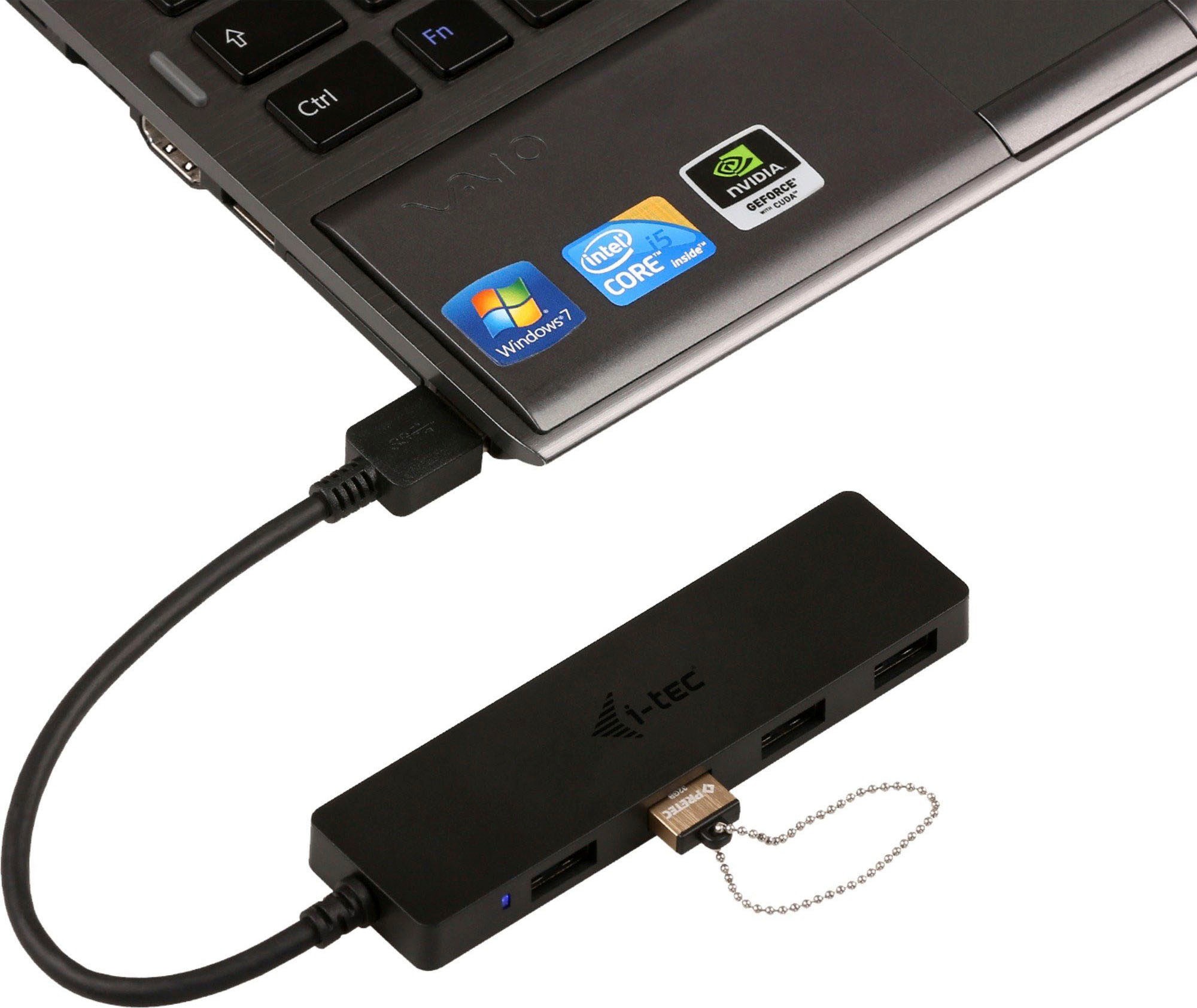 I-TEC USB-Verteiler »USB 3.0 Slim Passive HUB 4 Port«