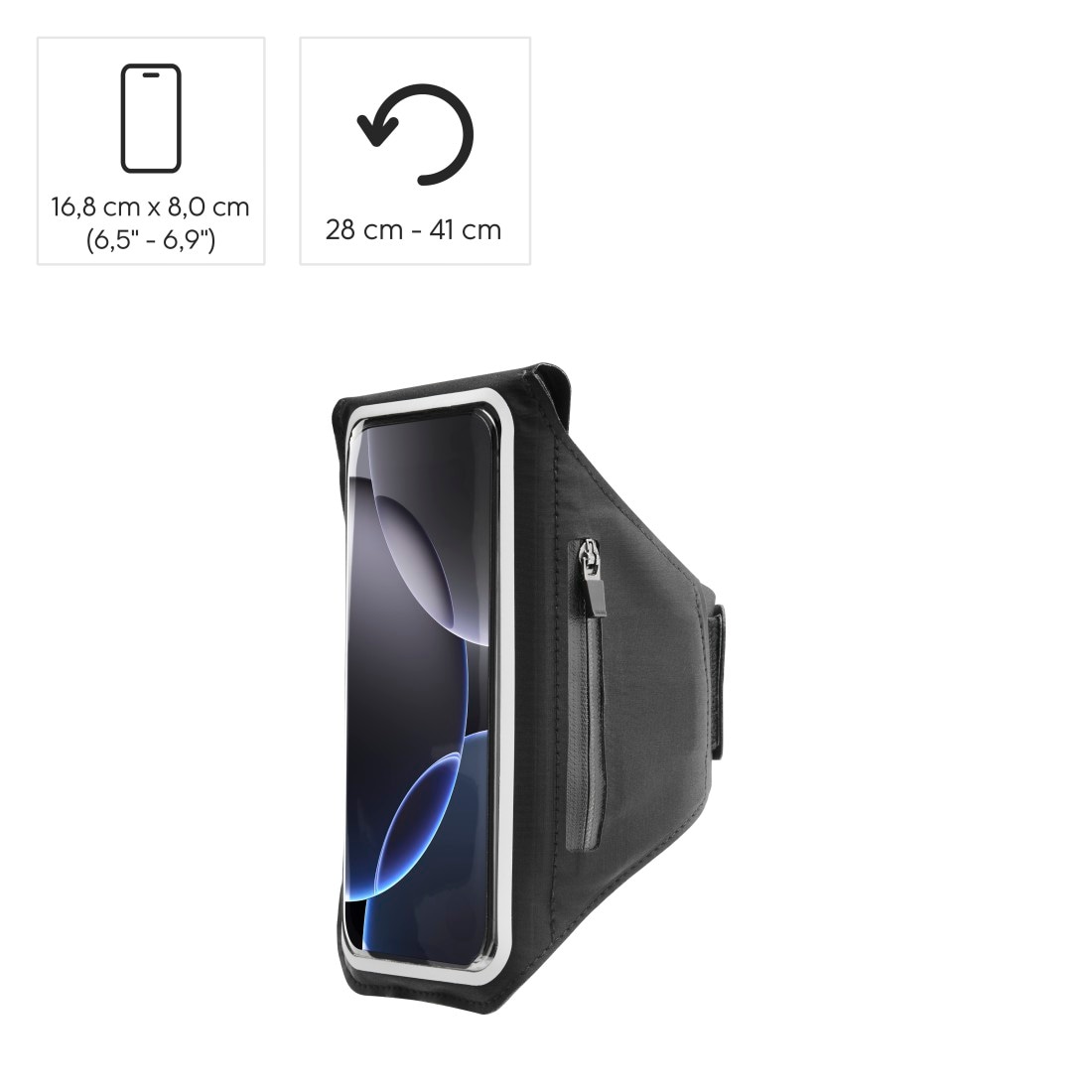 Hama Smartphonetasche »Sportarmband zum Joggen, 6,5" – 6,9"«, wasserabweisend