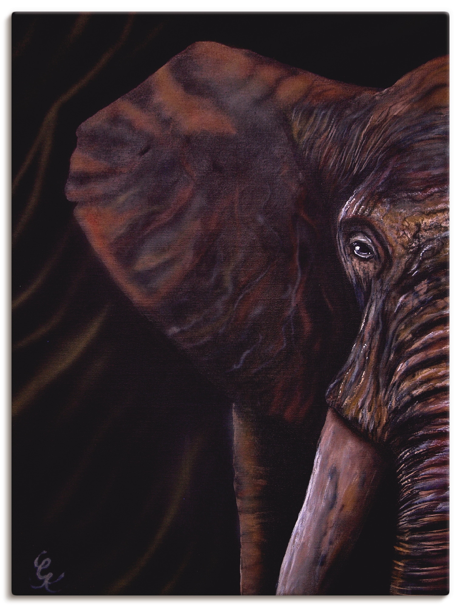 Poster Wildtiere, »Elefant«, online Alubild, versch. Leinwandbild, oder St.), Wandaufkleber Wandbild Artland in Größen kaufen (1 als