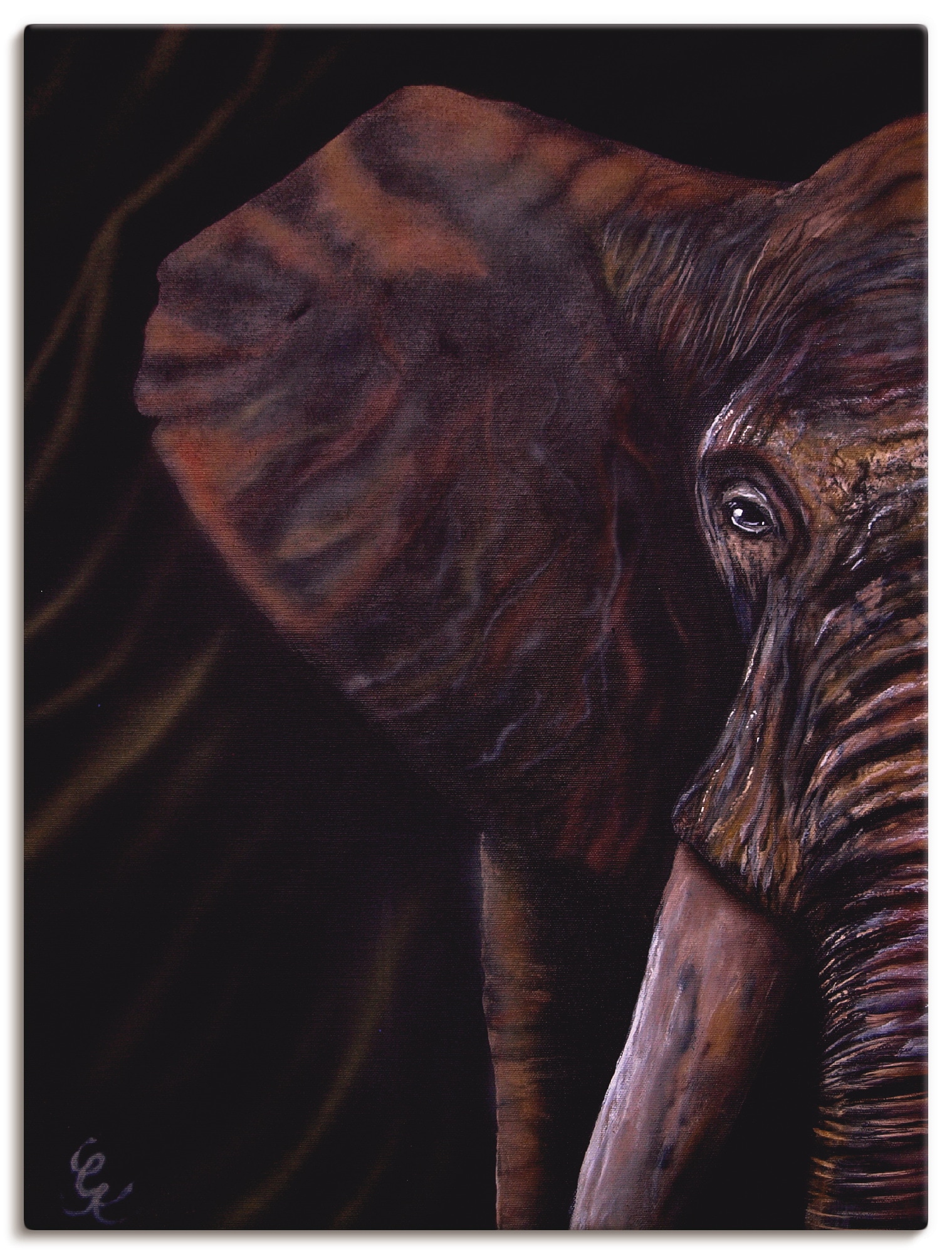 Artland Wandbild »Elefant«, Wildtiere, (1 St.), als Alubild, Leinwandbild,  Wandaufkleber oder Poster in versch. Größen online kaufen