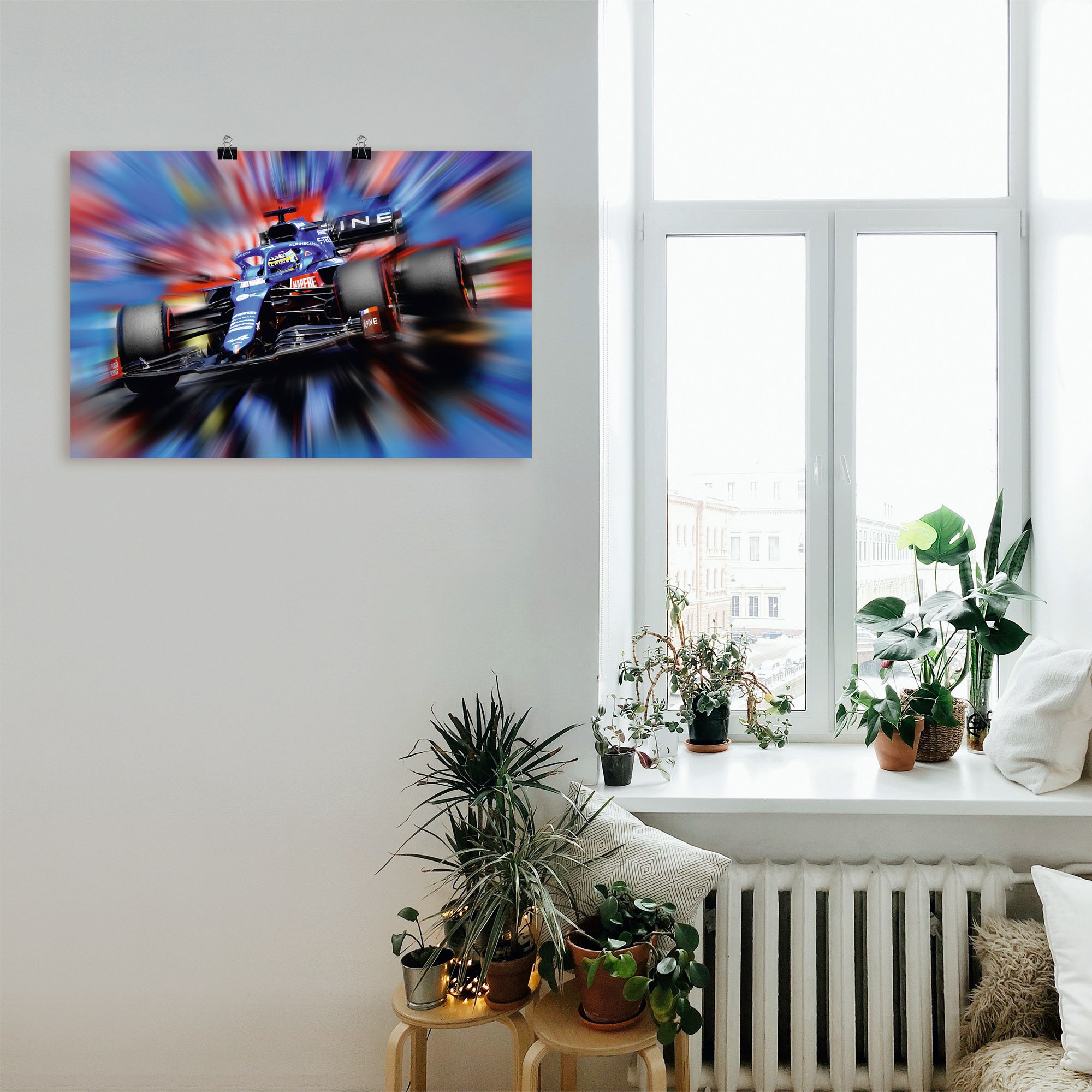 Artland Wandbild »Fernando Alonso - Spanien«, Auto, (1 St.), als Leinwandbild, Poster in verschied. Größen
