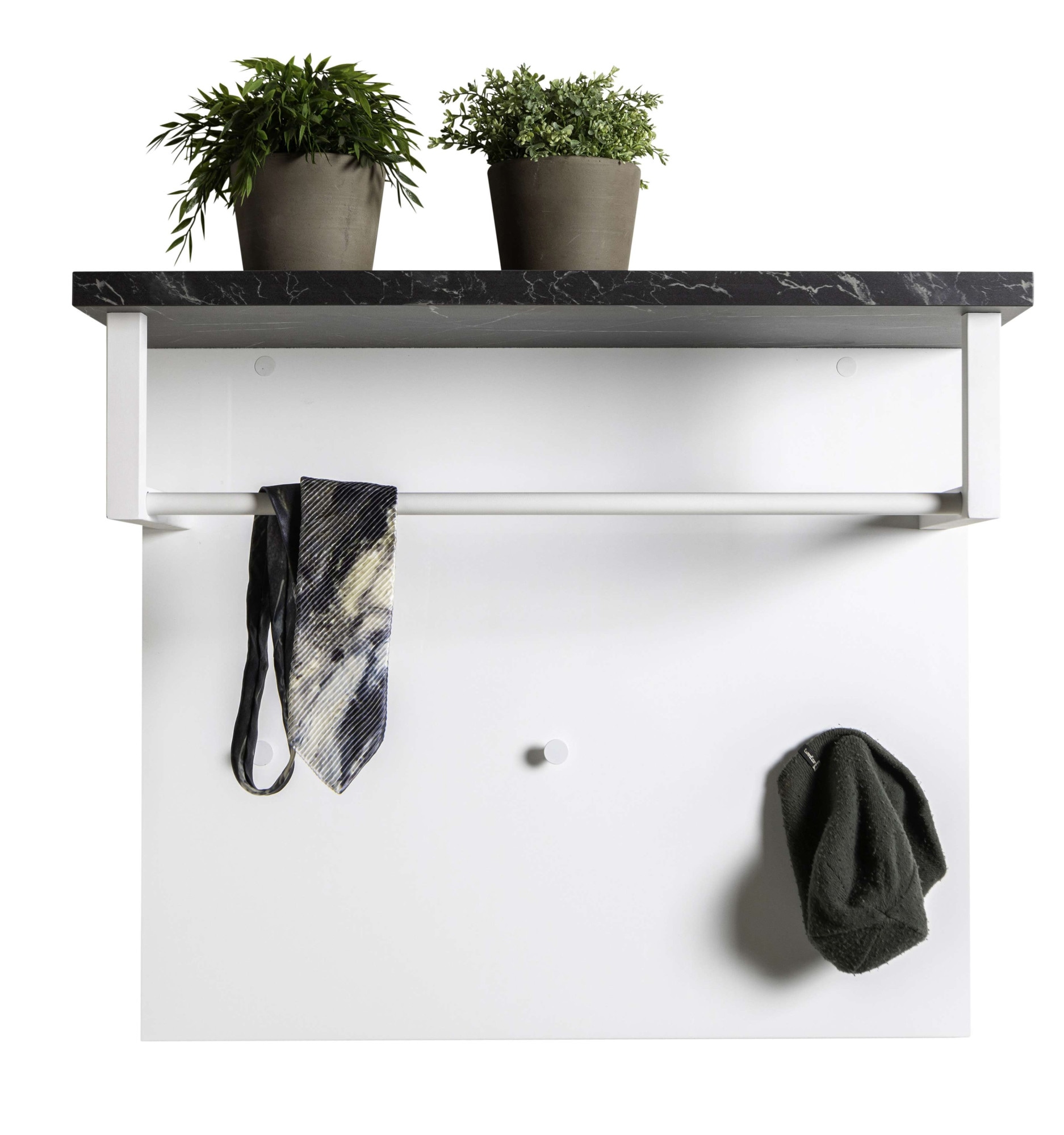 Composad Garderobenpaneel »Mundi, Garderobenpaneel, Wandgarderobe, Flurgarderobe«, (1 St.), Mit 3 Kleiderhaken und Hutablage