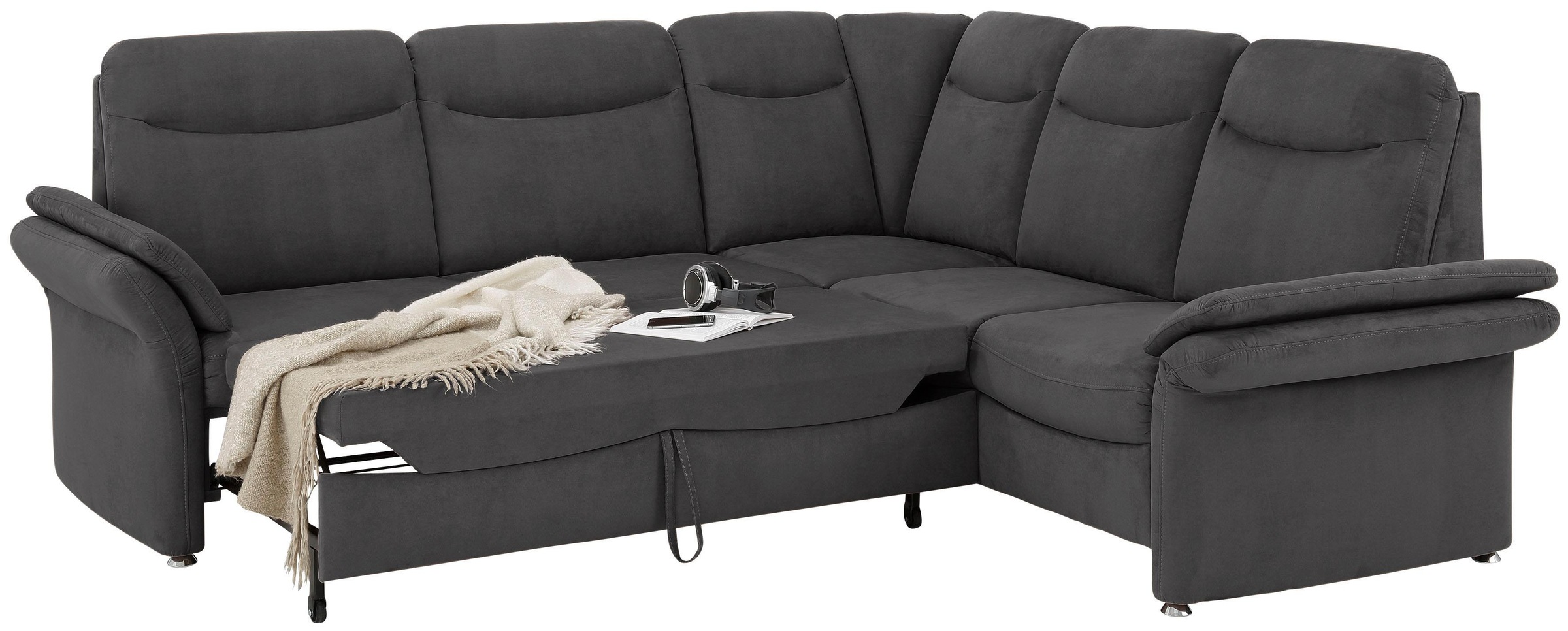 Home affaire Ecksofa »Tahoma L-Form«, mit Armlehnfunktion, wahlweise Bettfunktion, Schublade, Relaxfunktion