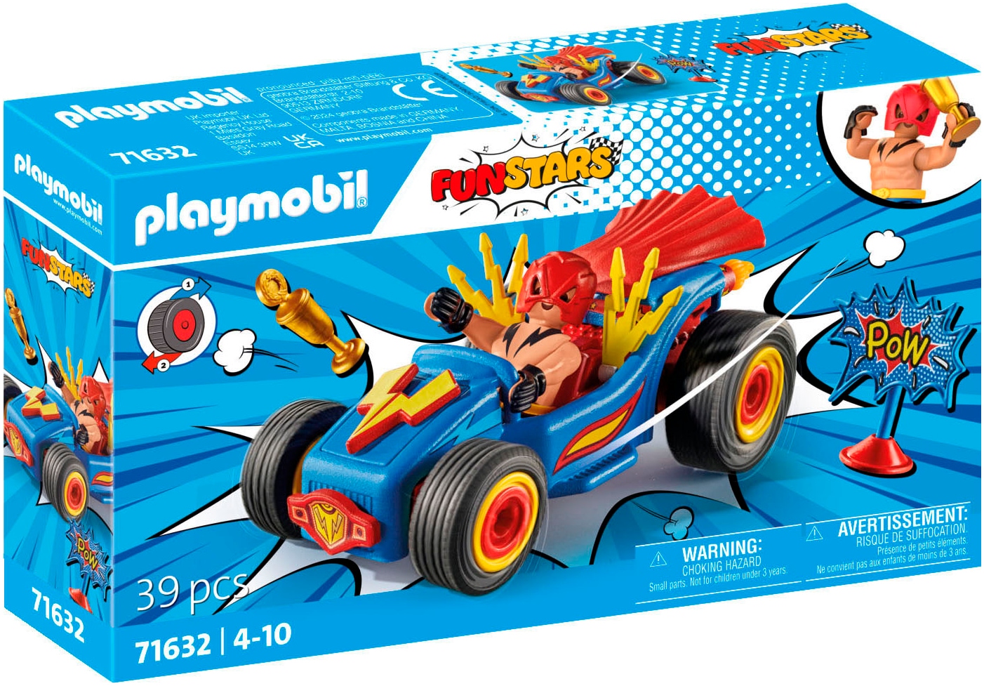 Playmobil® Konstruktions-Spielset »Rasender Wrestler (71632), Funstars«, (39 St.), Made in Europe