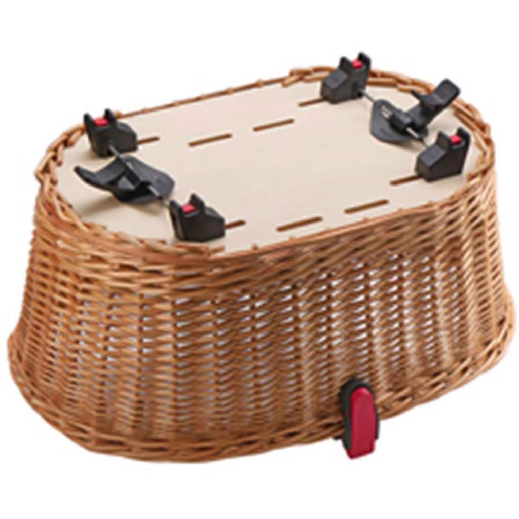 KlickFix Fahrradkorb »Weidenkorb Doggy Basket«