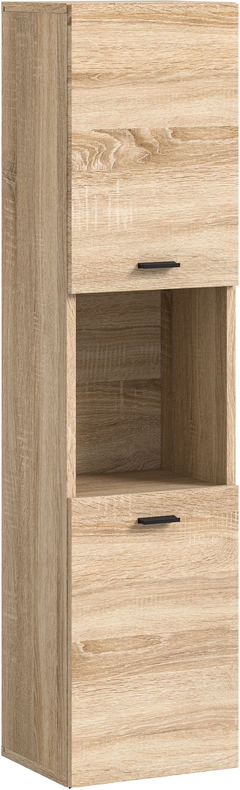 welltime Hochschrank »Tampa, Höhe 125cm, hängend oder stehend montierbar« Badschrank, Bad-Hängeschrank, Badezimmer, Bad-Möbel