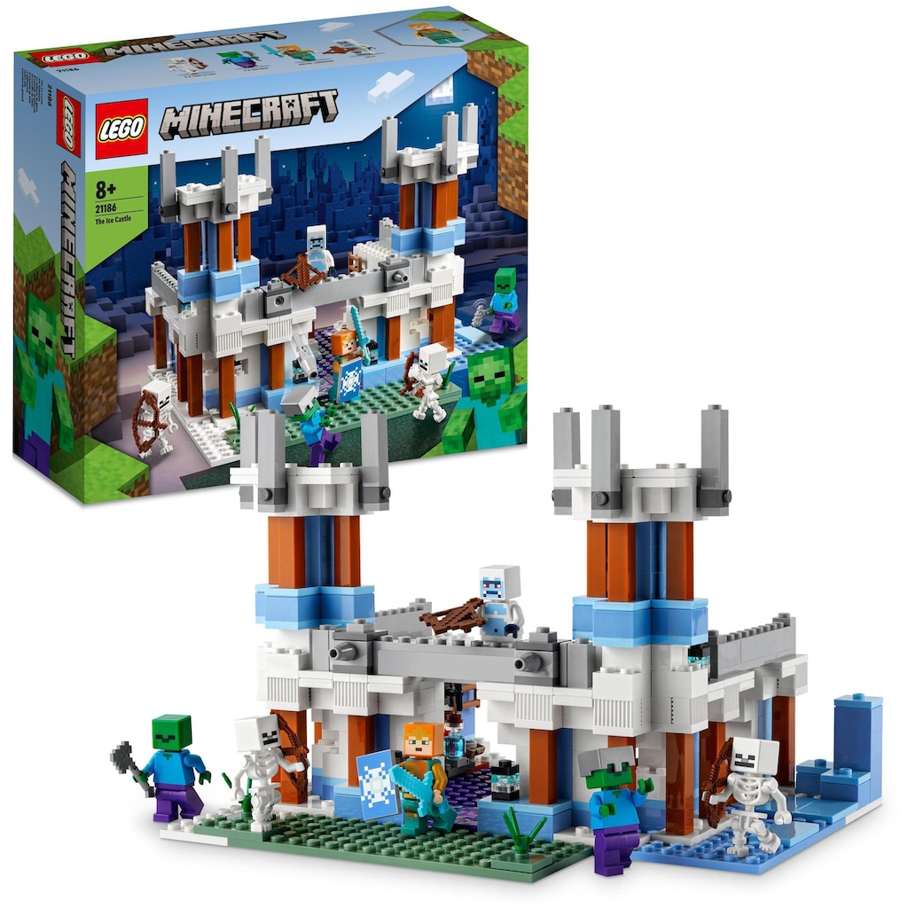 LEGO® Konstruktionsspielsteine »Der Eispalast (21186), LEGO® Minecraft«, (499 St.)