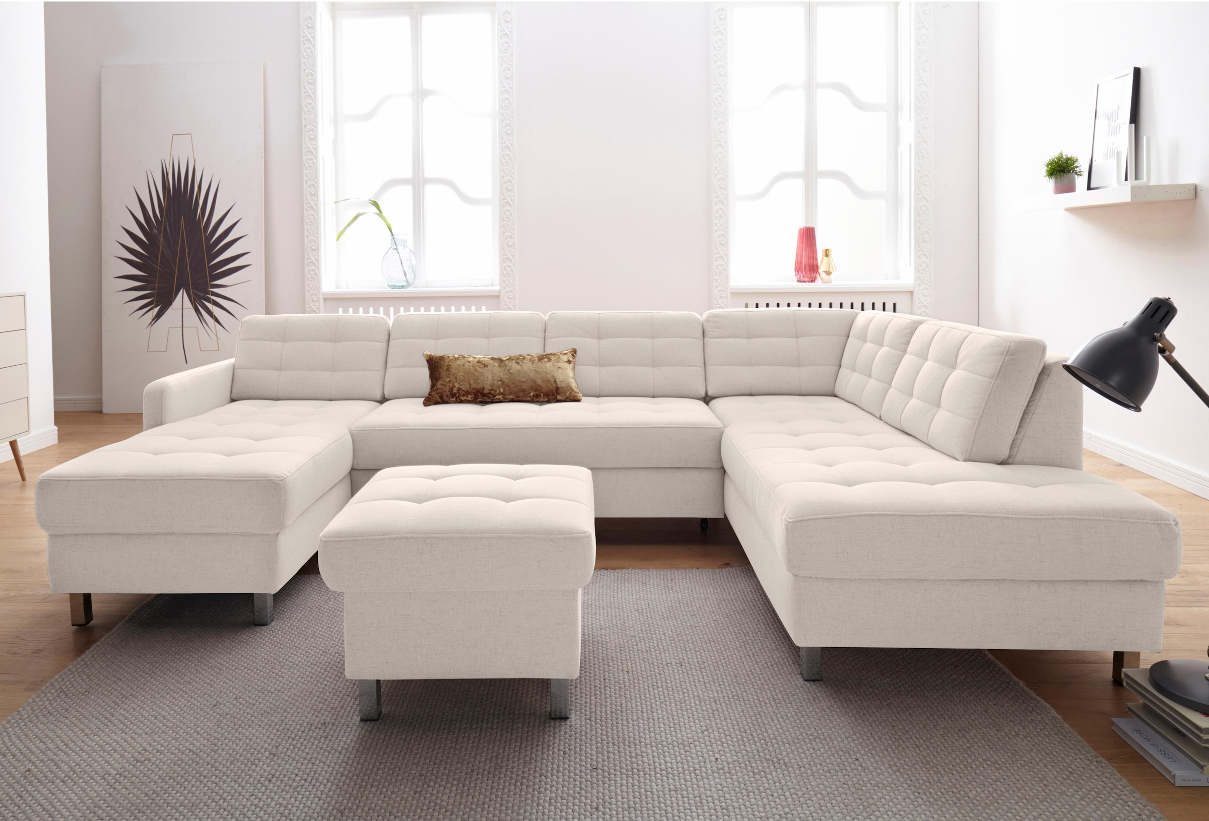sit&more Wohnlandschaft »Picasso U-Form«, wahlweise mit Bettfunktion und Be günstig online kaufen