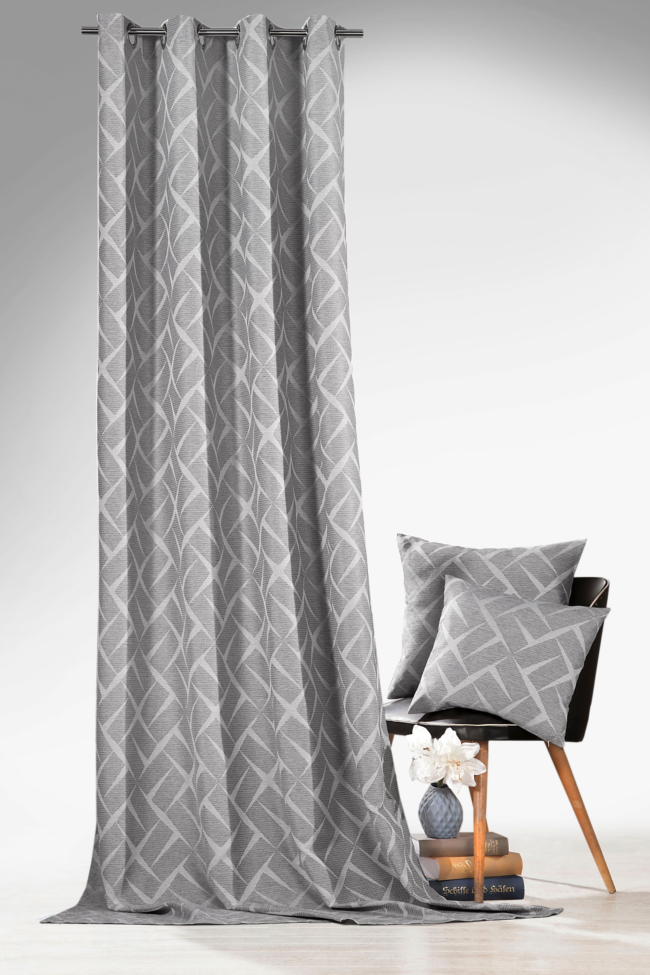 Weckbrodt Vorhang »Jasper«, (1 St.), Jacquard, Ösen, toller 3D-Effekt, blic günstig online kaufen