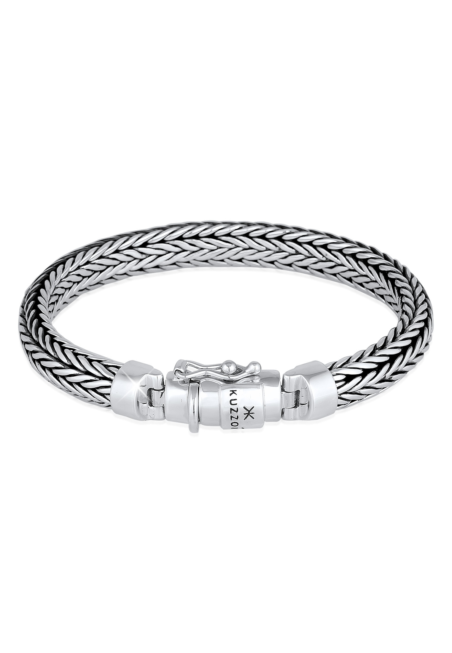 Kuzzoi Armband »Herren oxidiert Kastenverschluss Silber« 925 bestellen