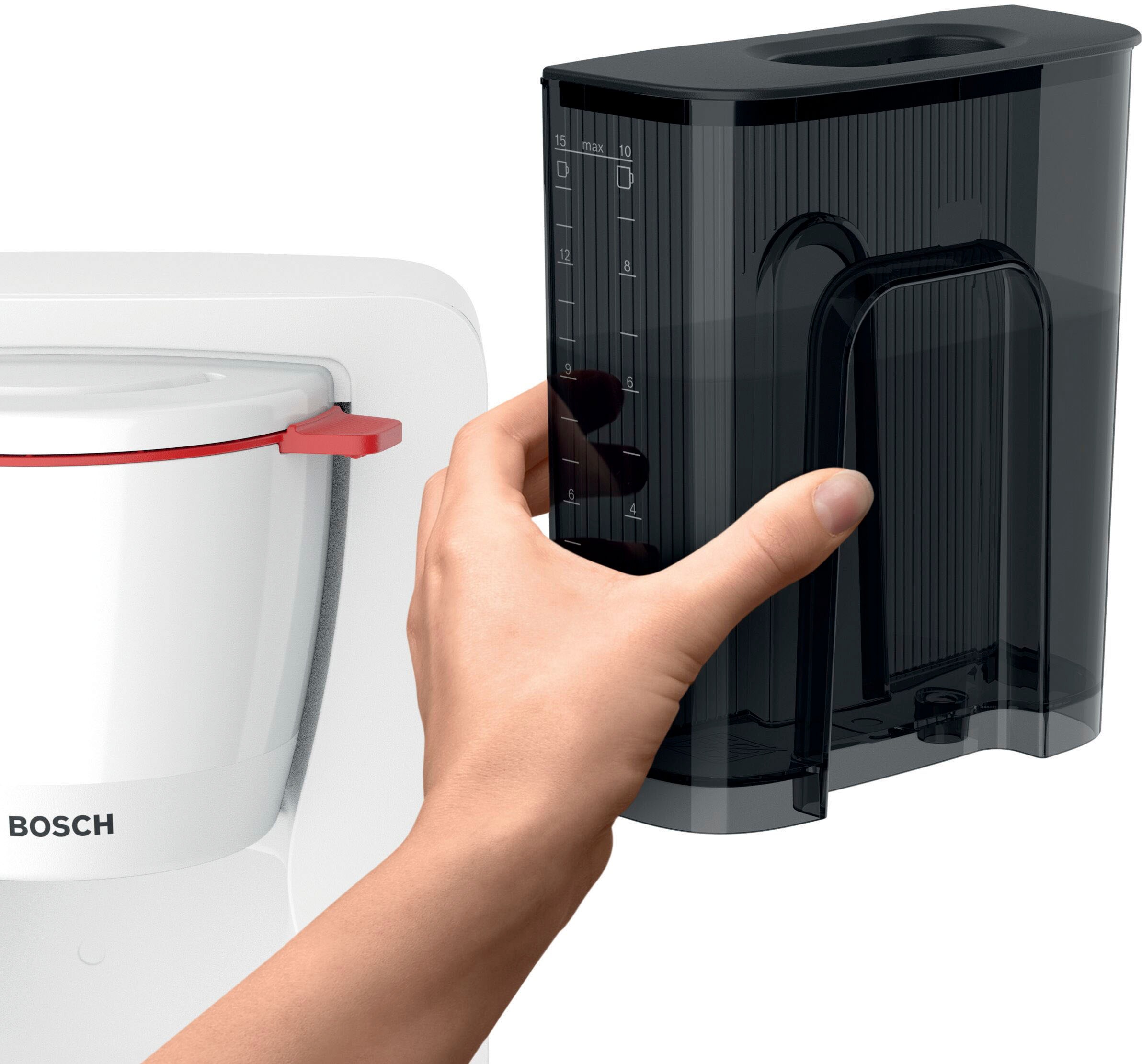 BOSCH Filterkaffeemaschine »MyMoment TKA2M111«, 1,25 l Kaffeekanne, Papierfilter, 1x4, für 10-15 Tassen, Glaskanne, 40min Warmhaltefunktion, 1200 W