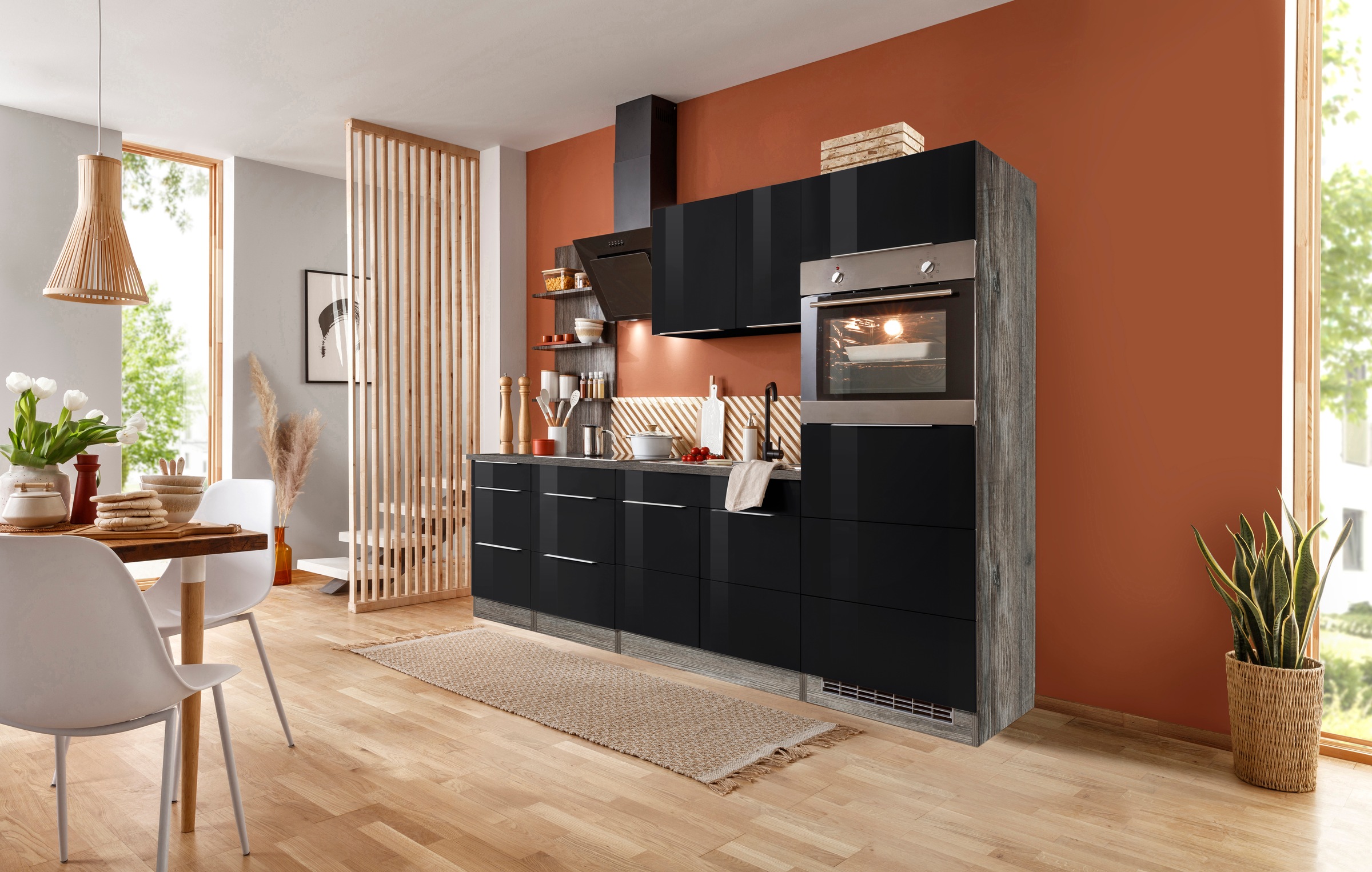 KOCHSTATION Küchenzeile »KS-Brindisi Breite 270 cm« wahlweise mit E-Geräten günstig online kaufen