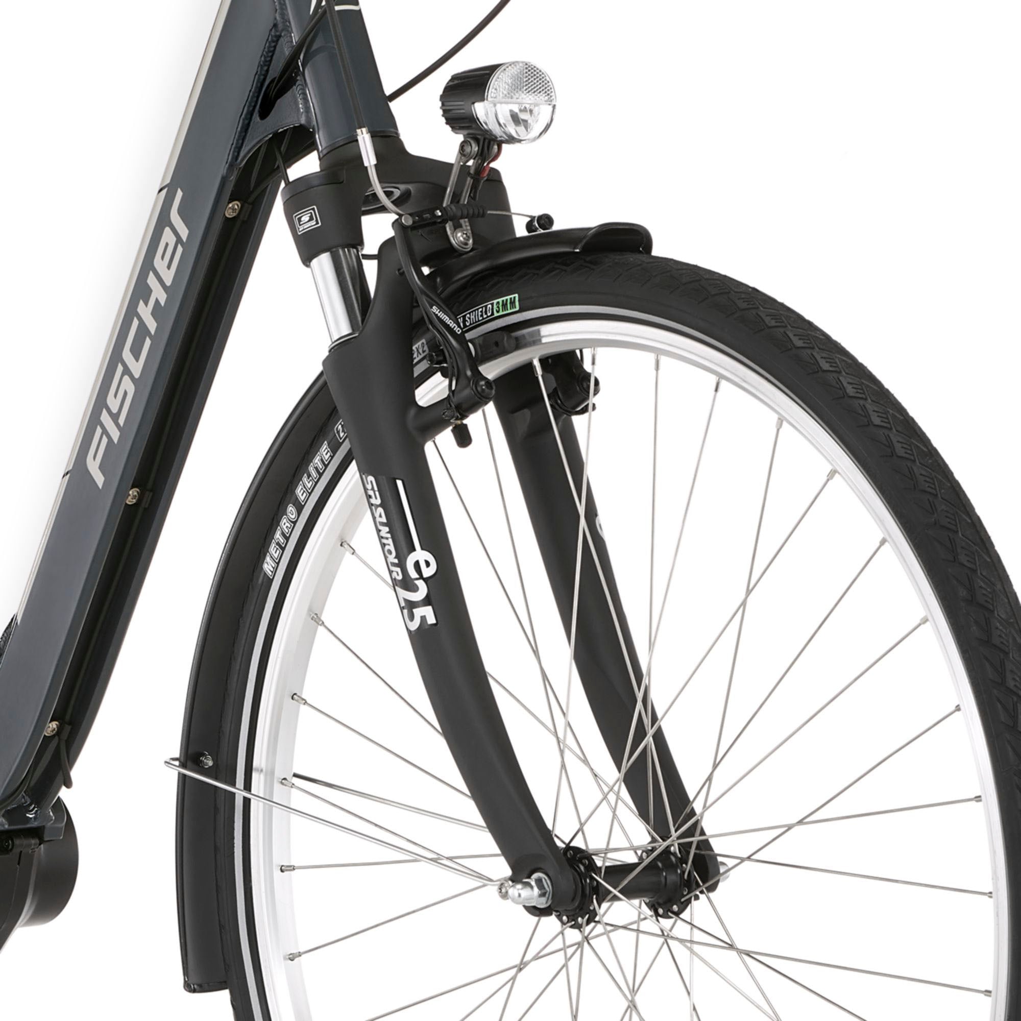 FISCHER Fahrrad E-Bike »CITA 1.5 418 44«, 8 Gang, Shimano, Acera, Mittelmotor 250 W, (Schloss), Pedelec, Elektrofahrrad für Damen u. Herren