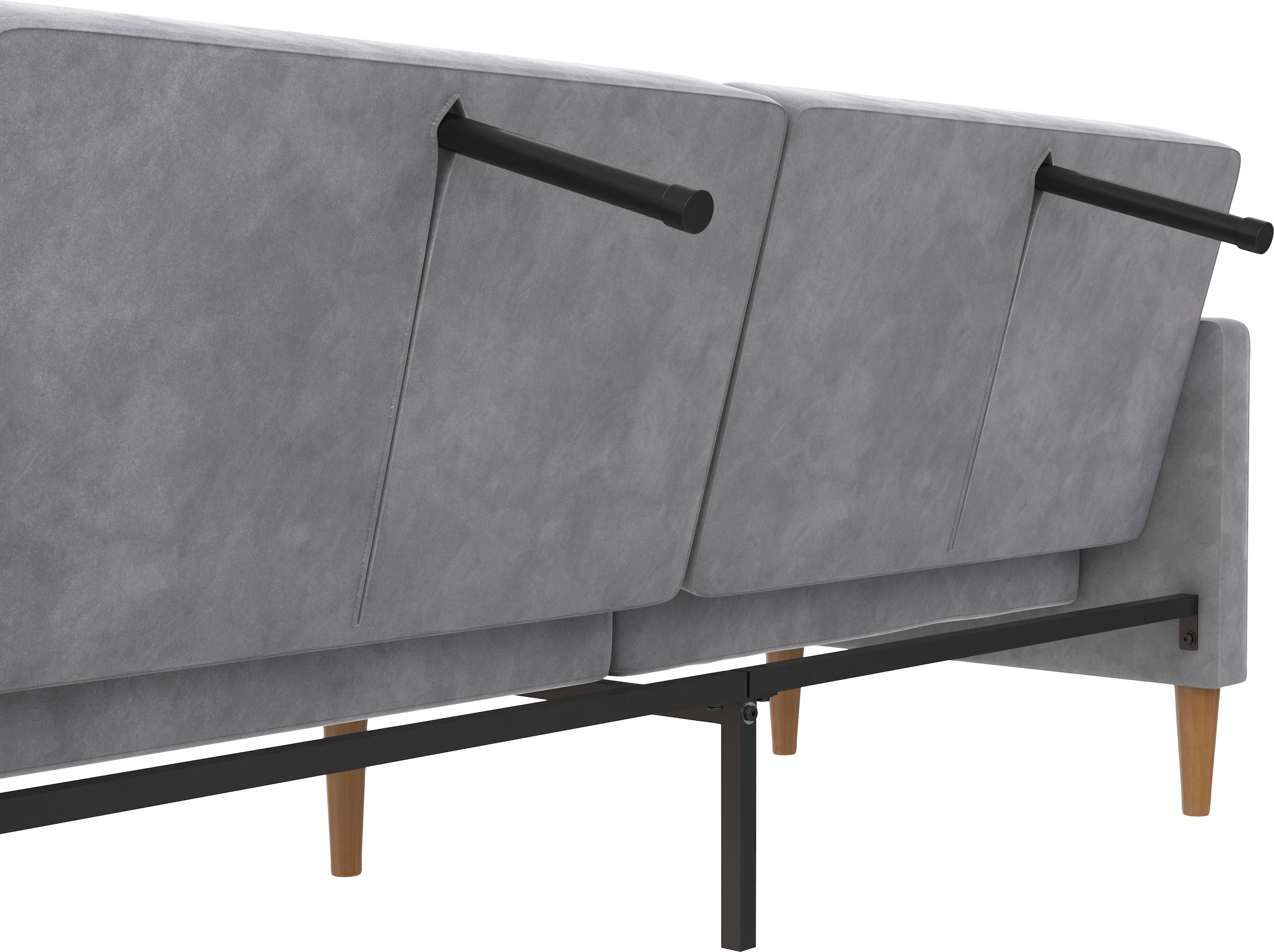 Dorel Home 3-Sitzer »Lilly«, Bett-Funktion, Rückenlehne 3-fach verstellbar, Sitzhöhe 43 cm