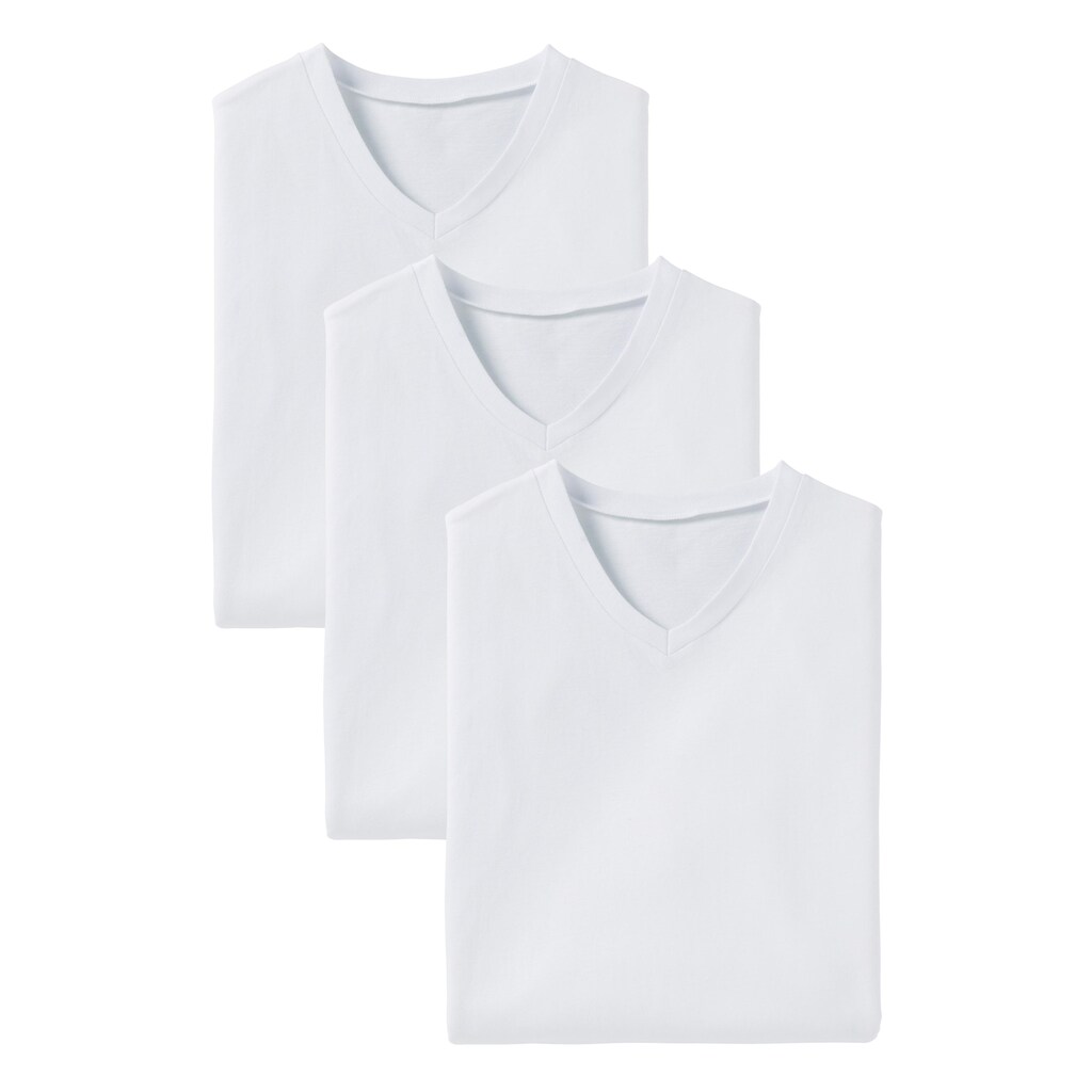 s.Oliver V-Shirt, (3er-Pack)