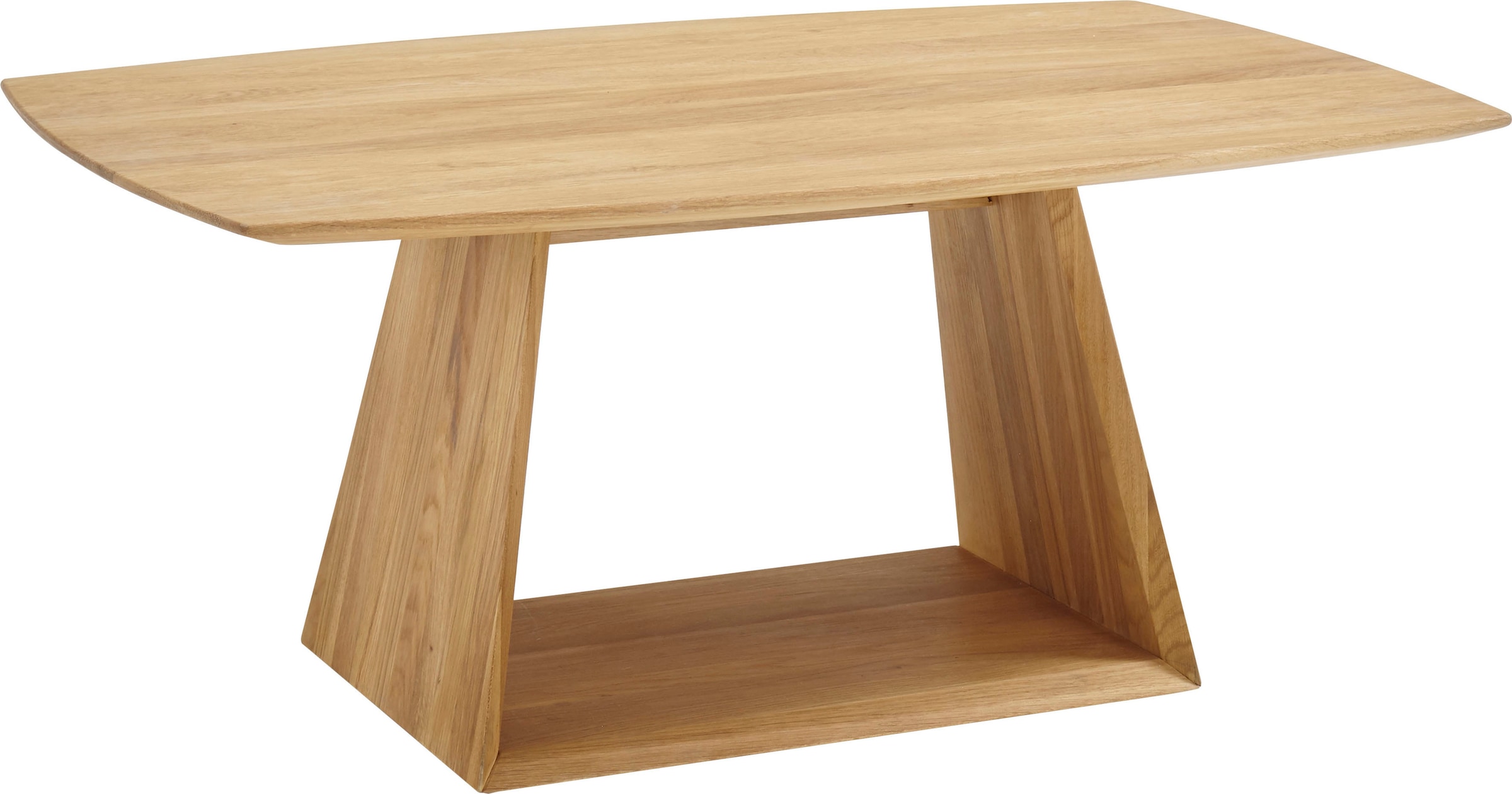 MCA furniture Couchtisch »Jacobstad«, Wohnzimmertisch Massivholz Tisch auf Raten bestellen in Bootsform, Rollbar