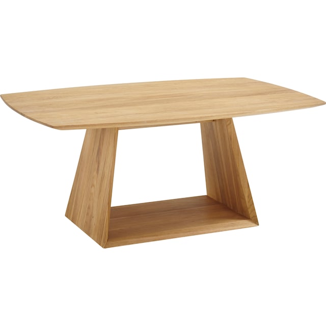 MCA furniture Couchtisch »Jacobstad«, Wohnzimmertisch Massivholz in  Bootsform, Tisch Rollbar auf Raten bestellen