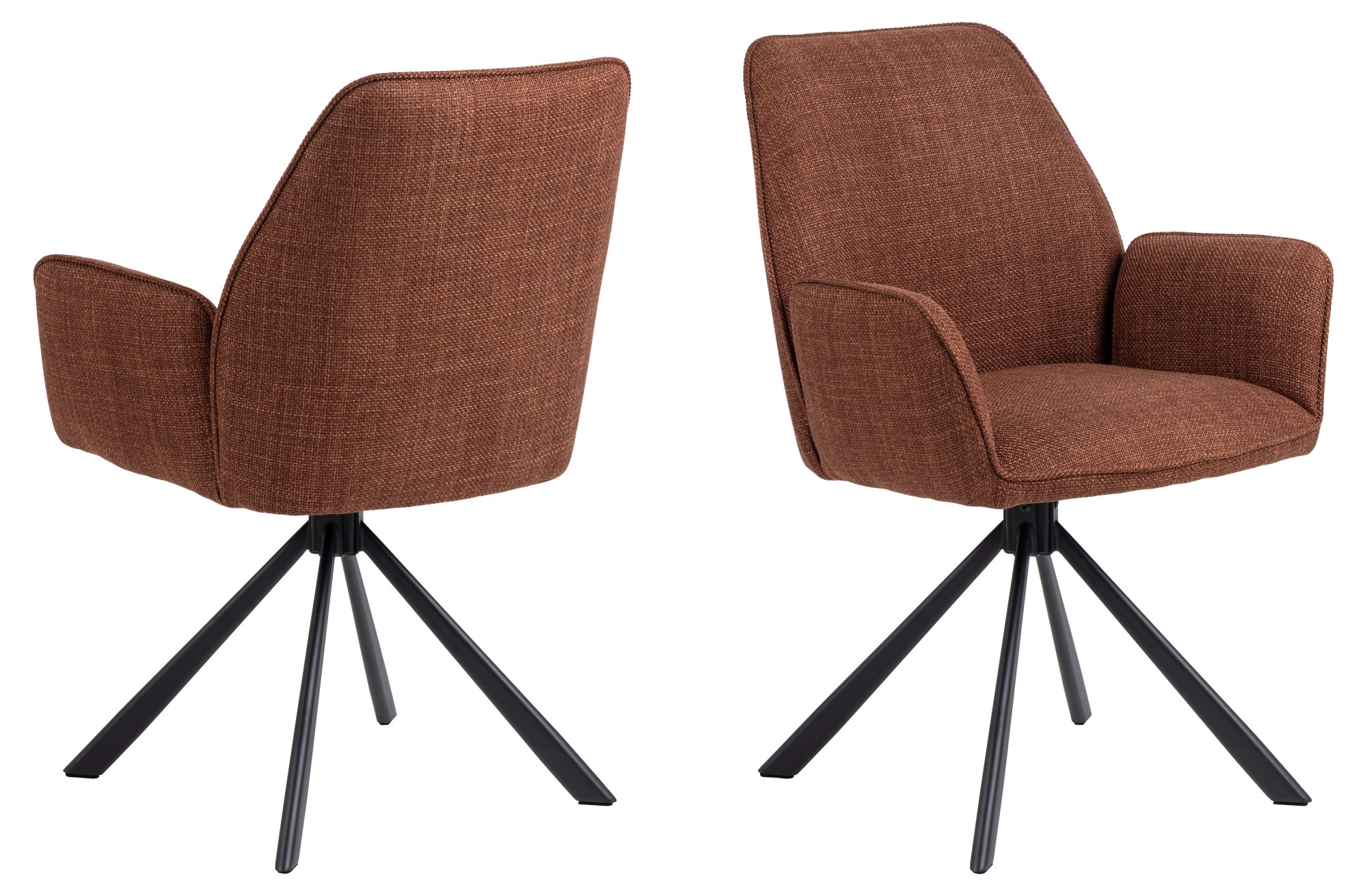 ACTONA GROUP Esszimmerstuhl »Glenda, gepolsterter komfortabel Stuhl mit Arm günstig online kaufen