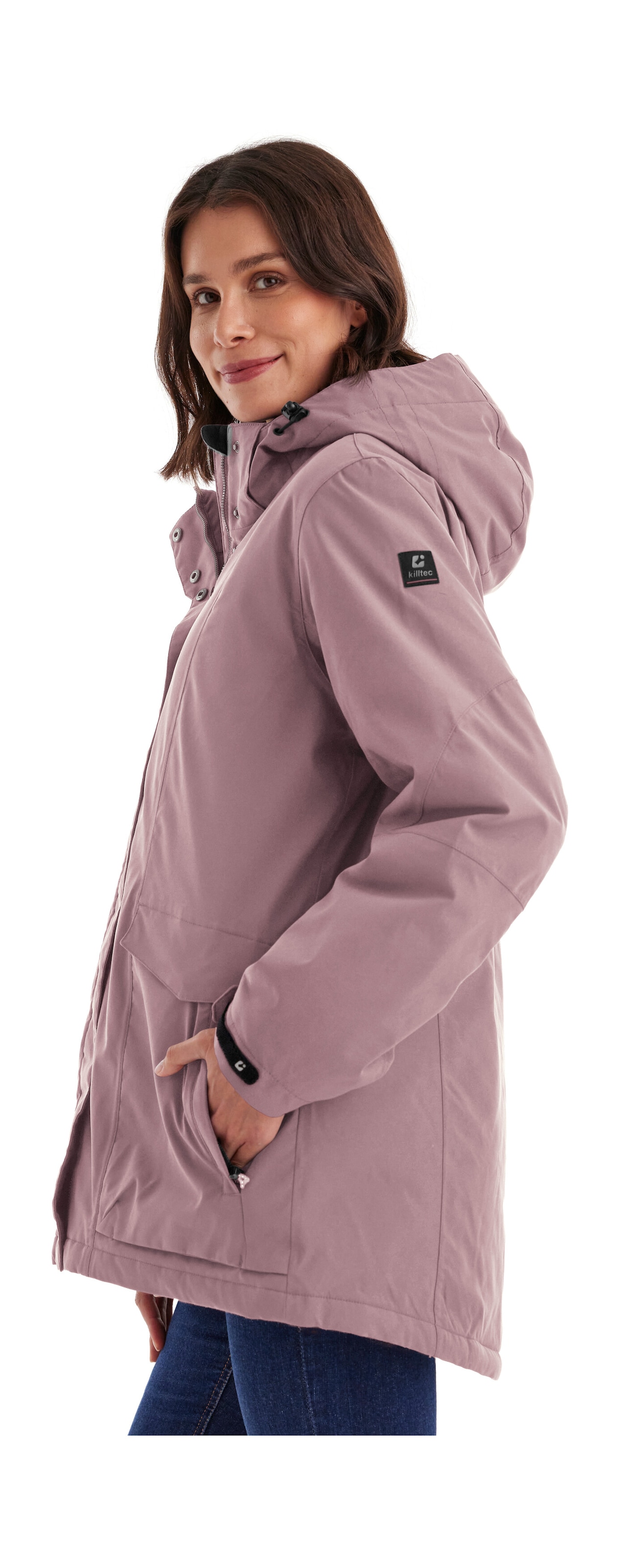 Killtec Funktionsjacke »Damen Jacke«, Wasserdichte, atmungsaktive Damenjacke mit abnehmbarer Kapuze