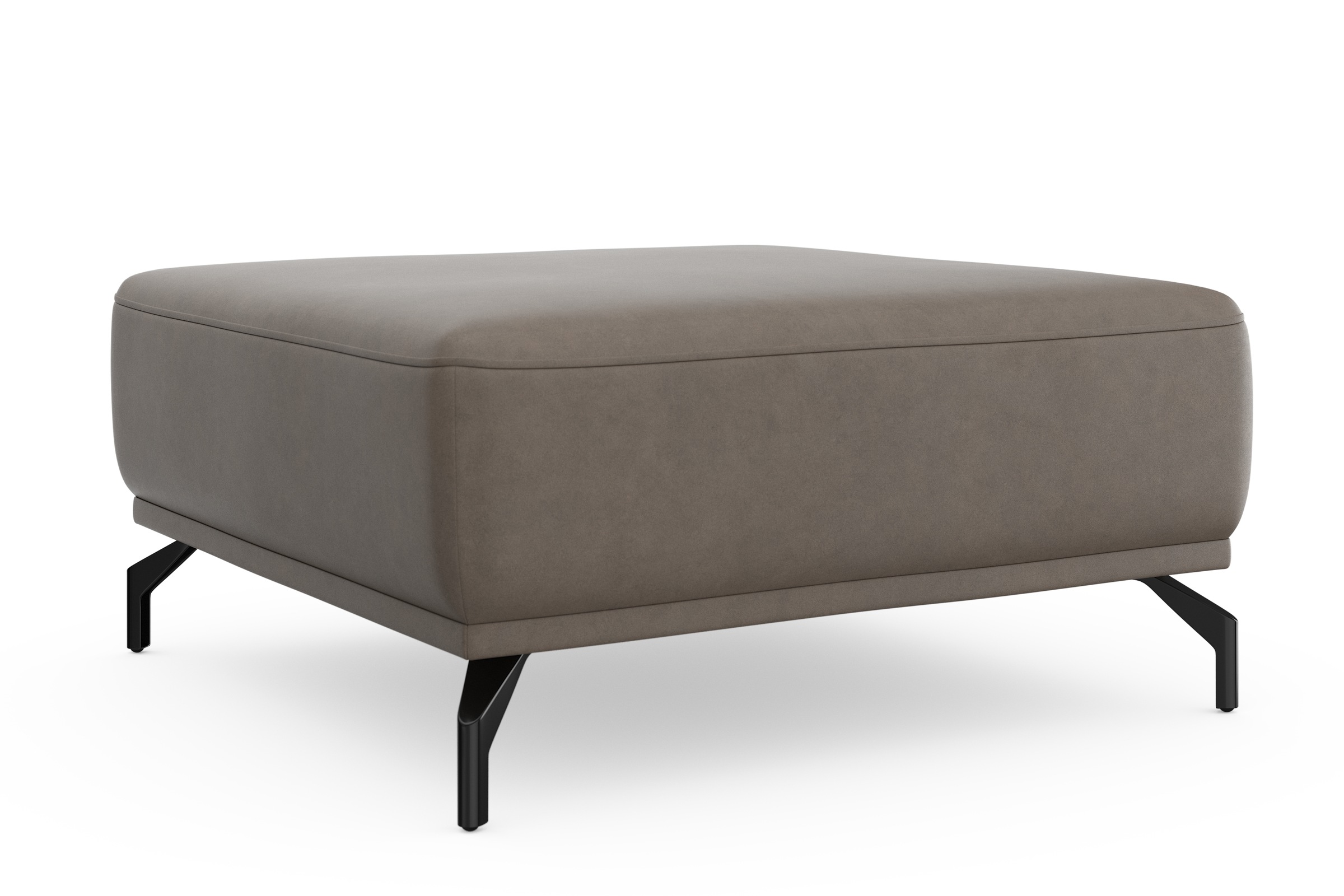 sit&more Hocker »Bailando«, mit Federkern und schwarzen, matten Metallfüßen