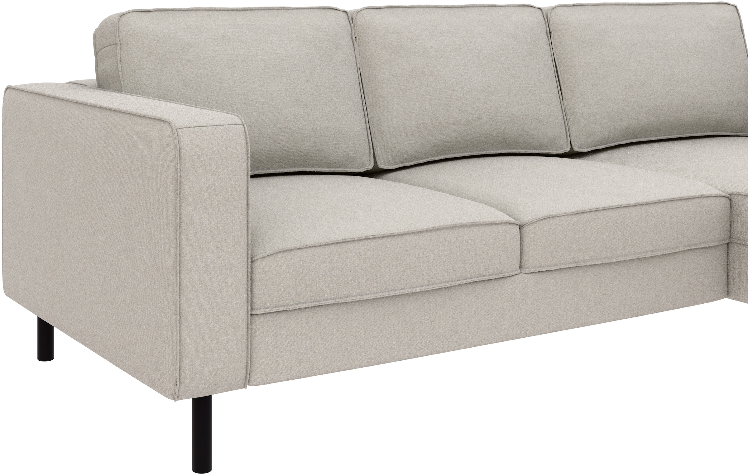 TRENDMANUFAKTUR Ecksofa »Watkins, Couch wahlweise mit Schlaffunktion & Bettkasten, auch in Cord« Recamiere beidseitig montierbar, Sofa in L-Form, Breite 232 cm
