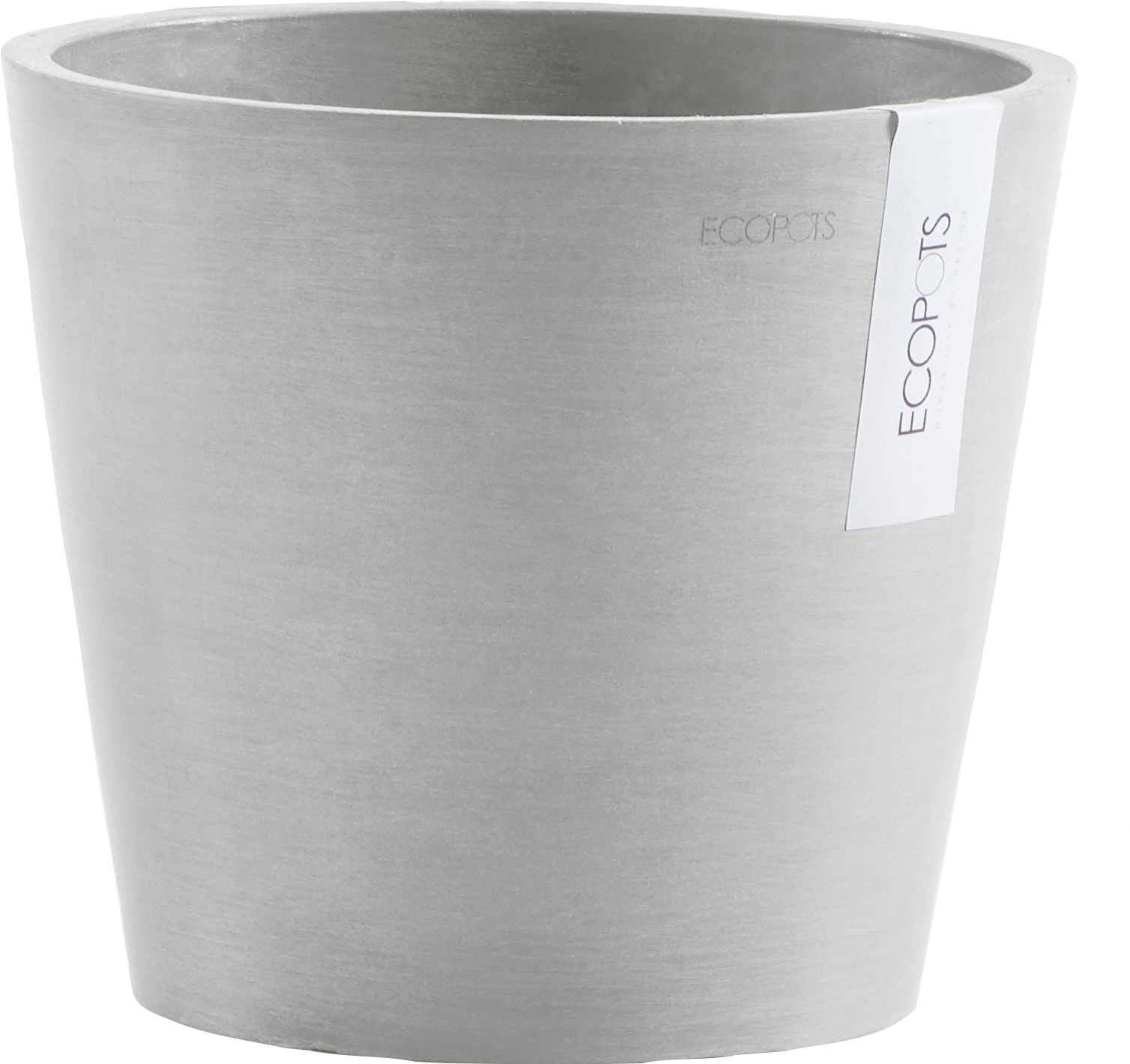 ECOPOTS Blumentopf »AMSTERDAM Wasserreservoir White mit bestellen 20x20x17,5 Grey«, cm, BxTxH: online