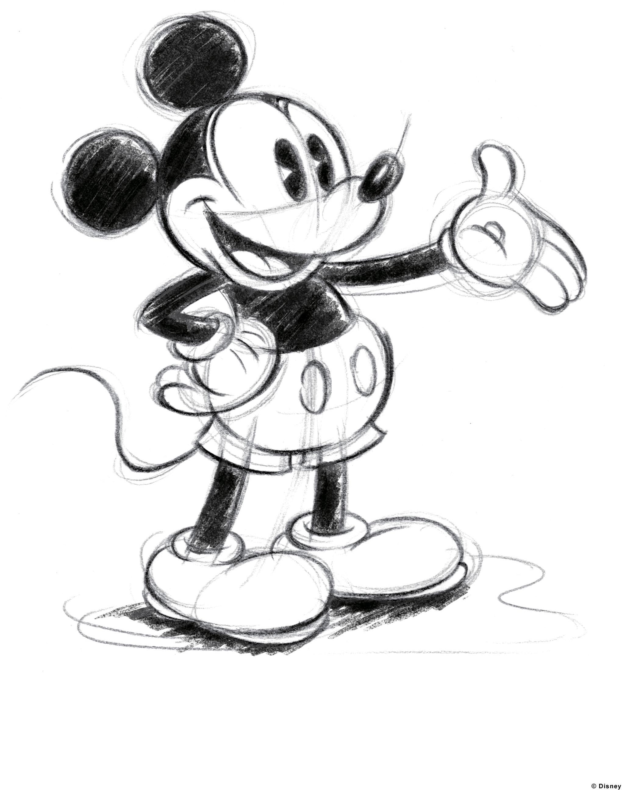 Disney Leinwandbild »Mickey Sketch«, (1 St.) auf Rechnung kaufen