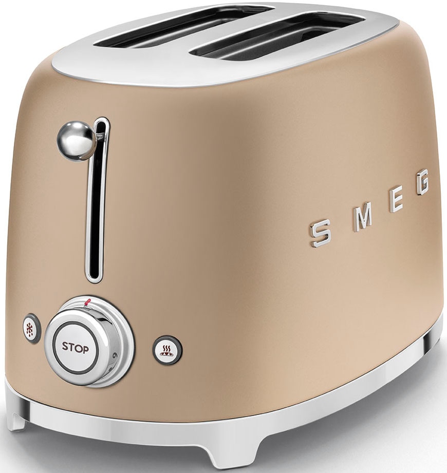 SMEG Toaster »TSF01CHMEU« 2 kurze Schlitze 950 W champagner