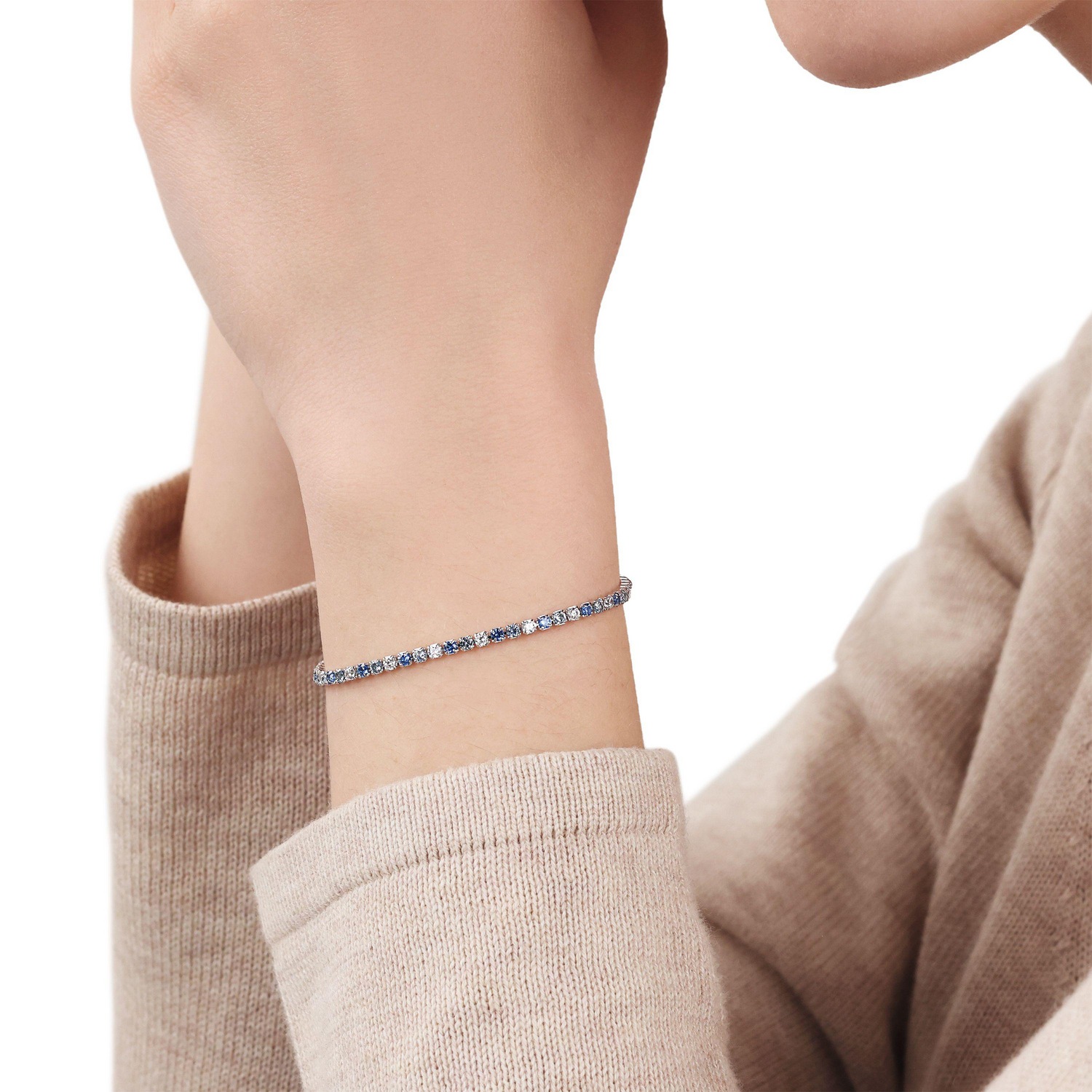 TOM TAILOR Silberarmband mit Zirkonia (synth.)
