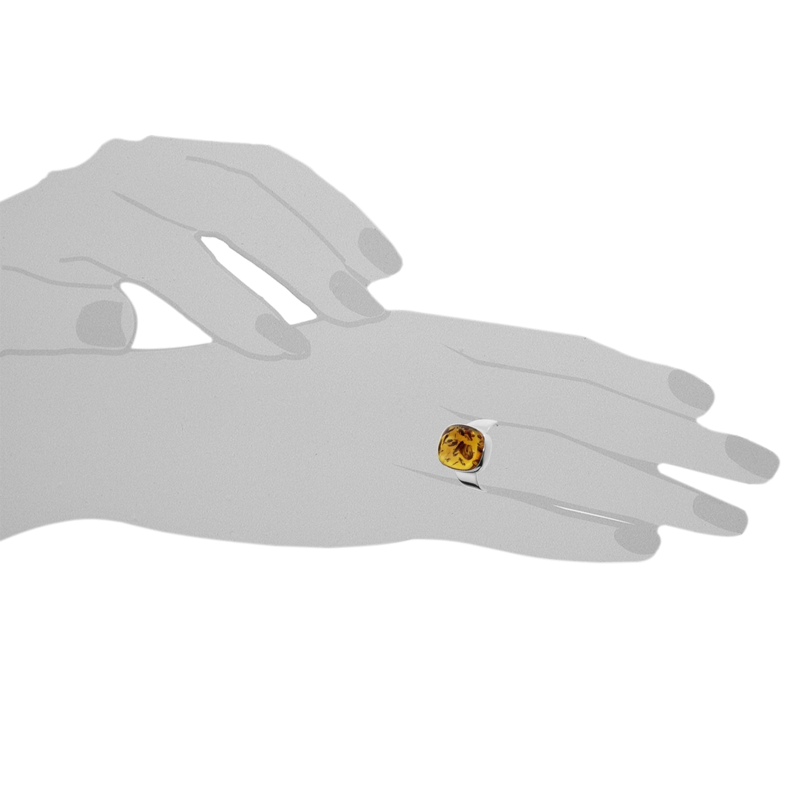 OSTSEE-SCHMUCK Fingerring »Ostsee-Schmuck Ring Classic 14x11 Ring Classic 14x11«, (1 tlg.)