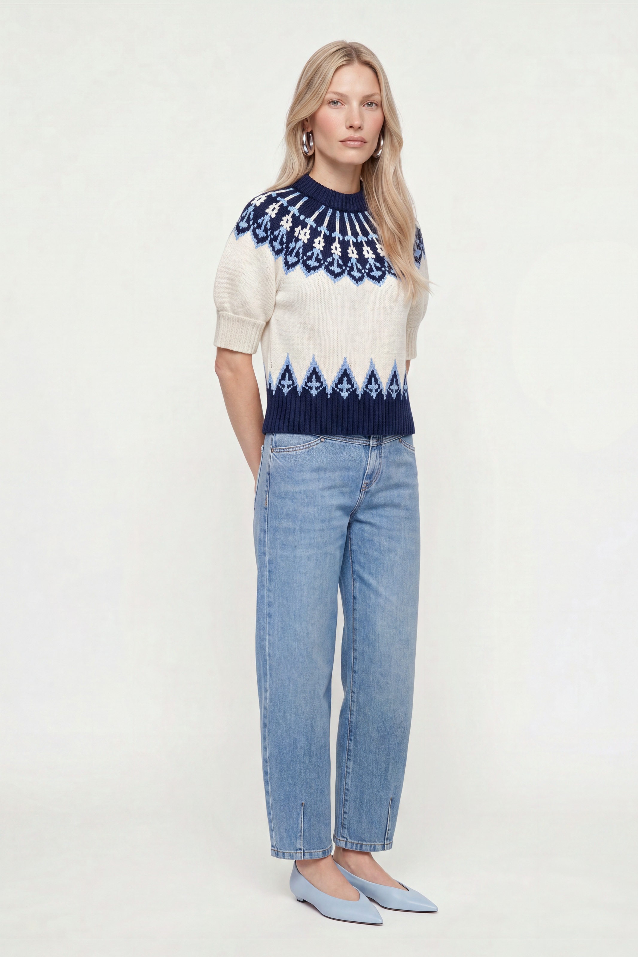 RICHROYAL Norwegerpullover Regular fit mit Strickbund